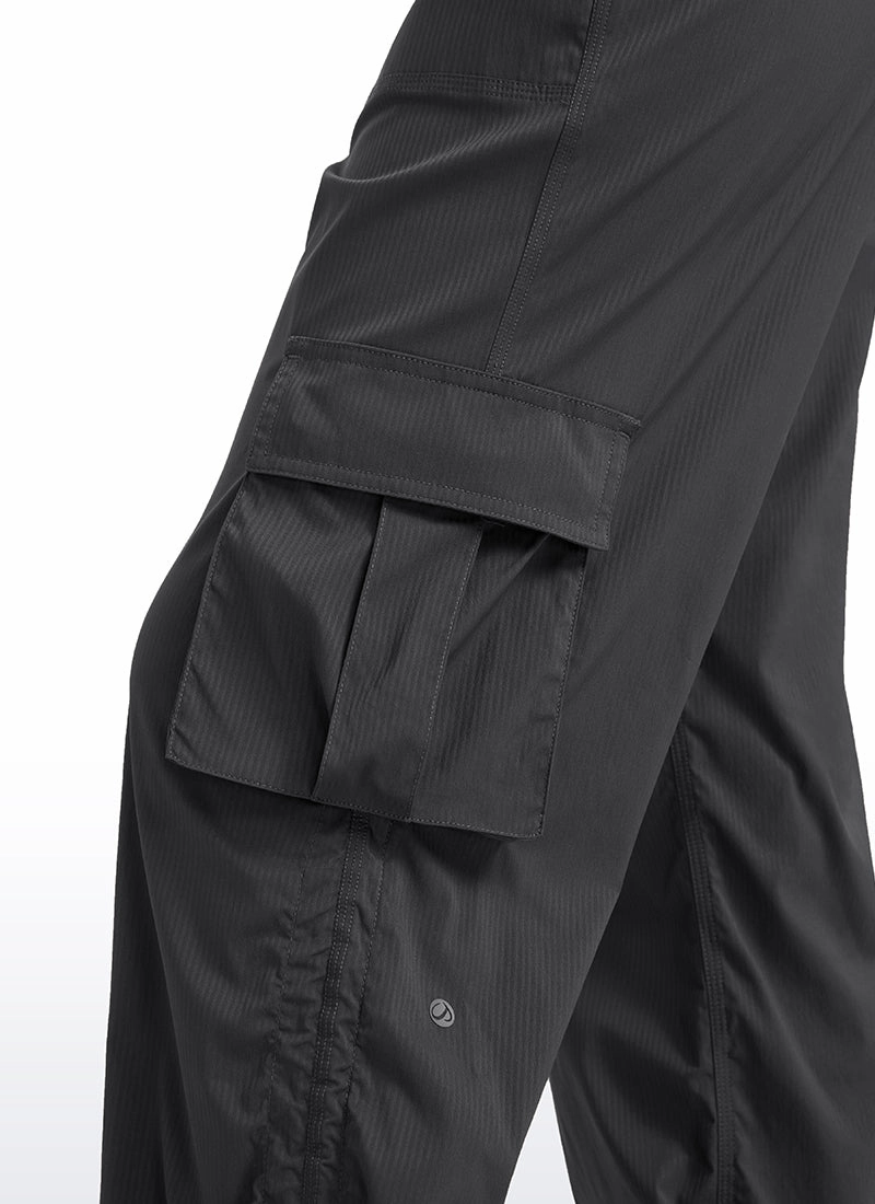 Lightweight Workout Straight Leg Pocket Cargo Pants 30"