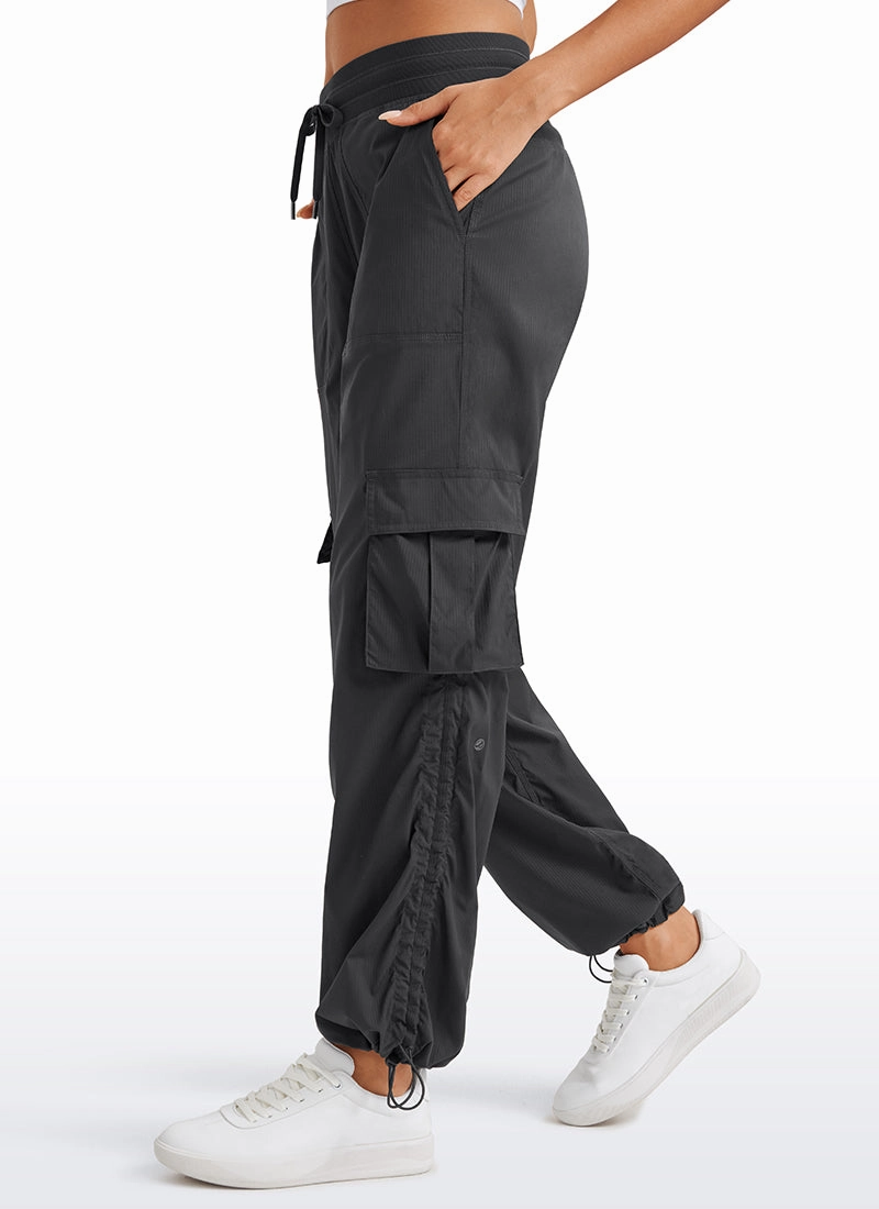 Lightweight Workout Straight Leg Pocket Cargo Pants 30"