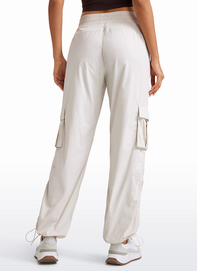 Lightweight Workout Straight Leg Pocket Cargo Pants 30"