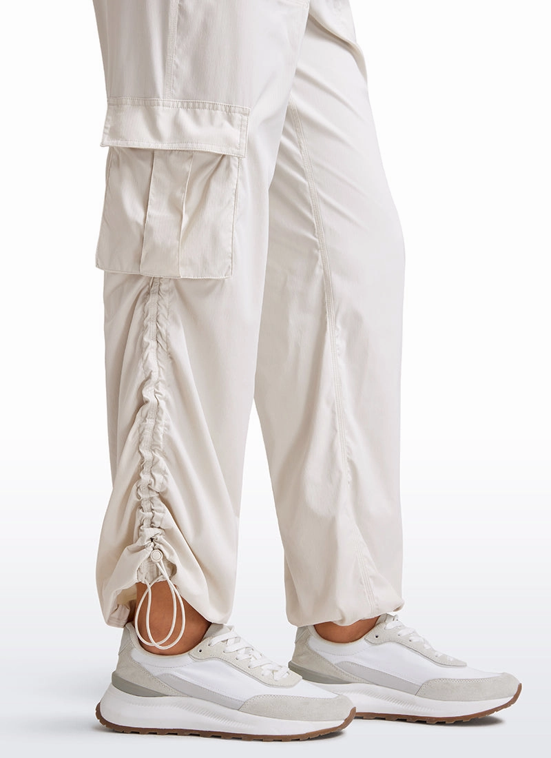 Lightweight Workout Straight Leg Pocket Cargo Pants 30"