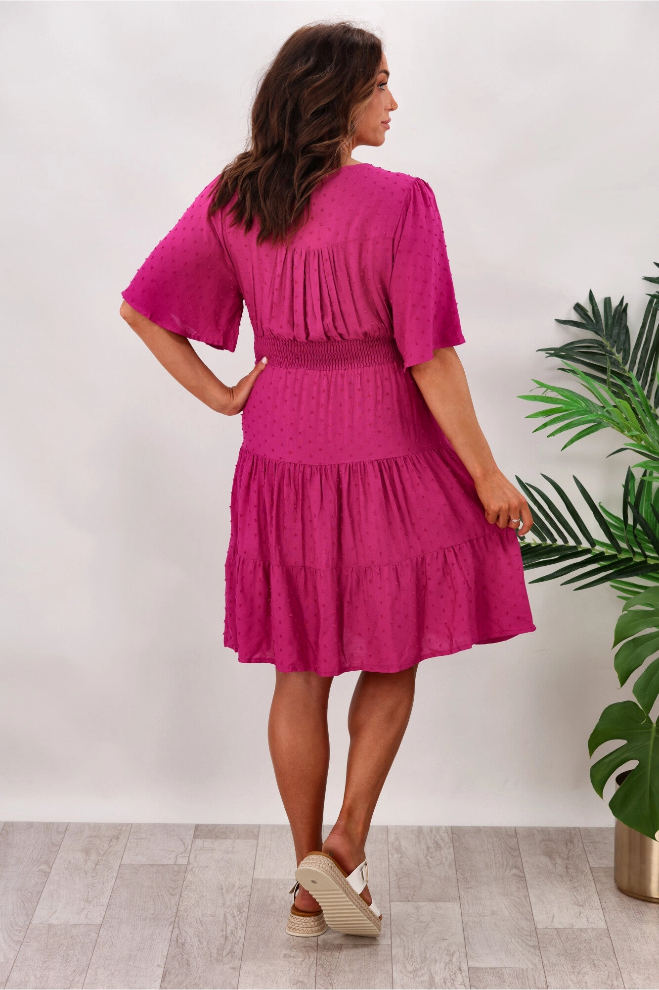 Lillie & Mia Layla Dots Mini Dress Pink