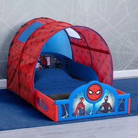 Marvel Spider-Man Sleep and Play Toddler Bed with Tent