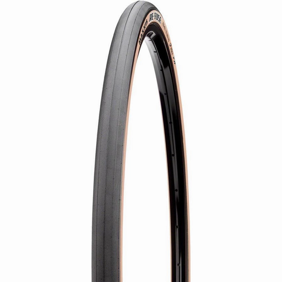 Maxxis Re-Fuse Tire 700 x 32, Tubeless, Folding, Black/Dark Tan, Dual, MaxxShield, Road Tire