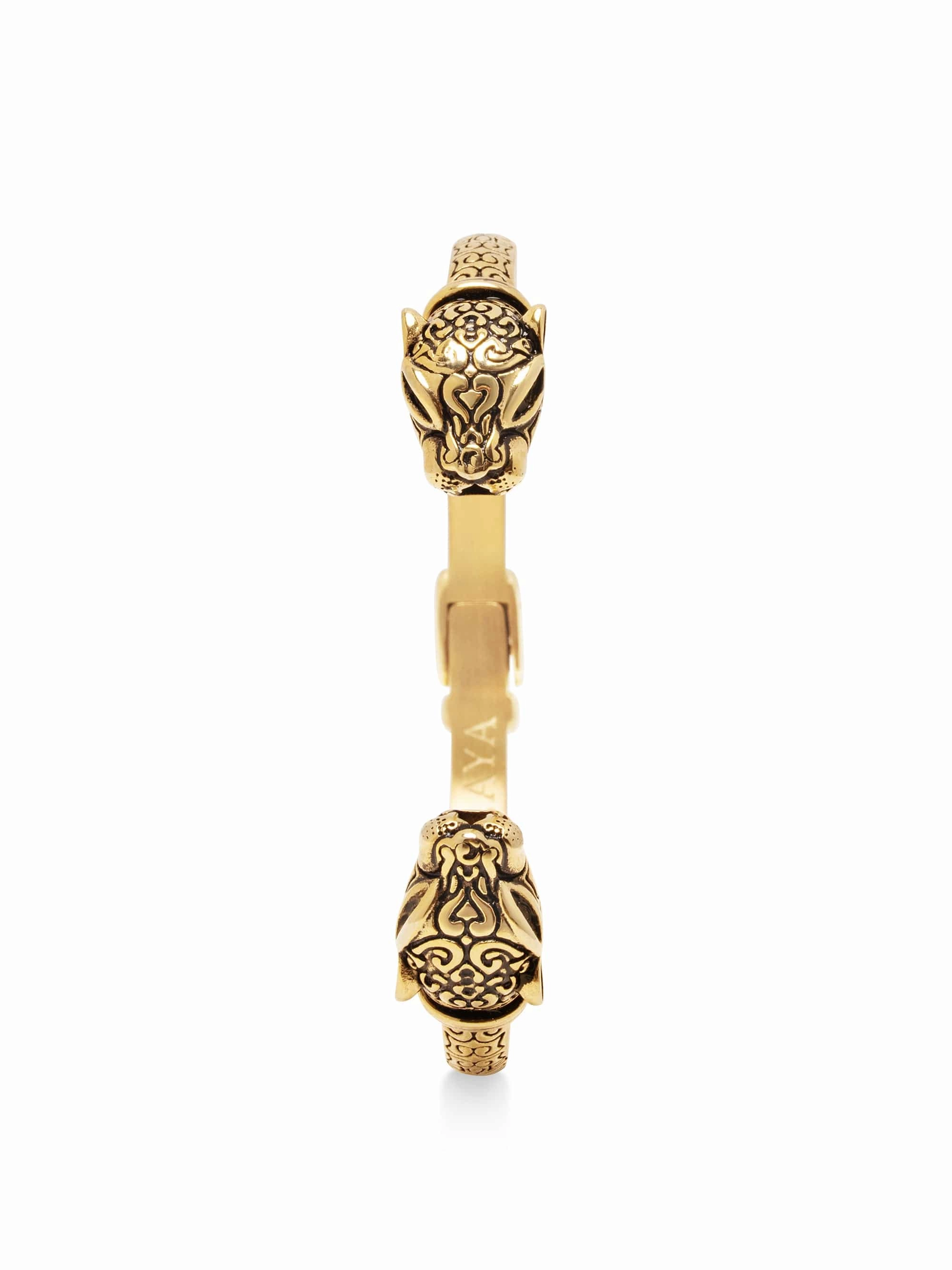 Men's Panther Bangle in Gold