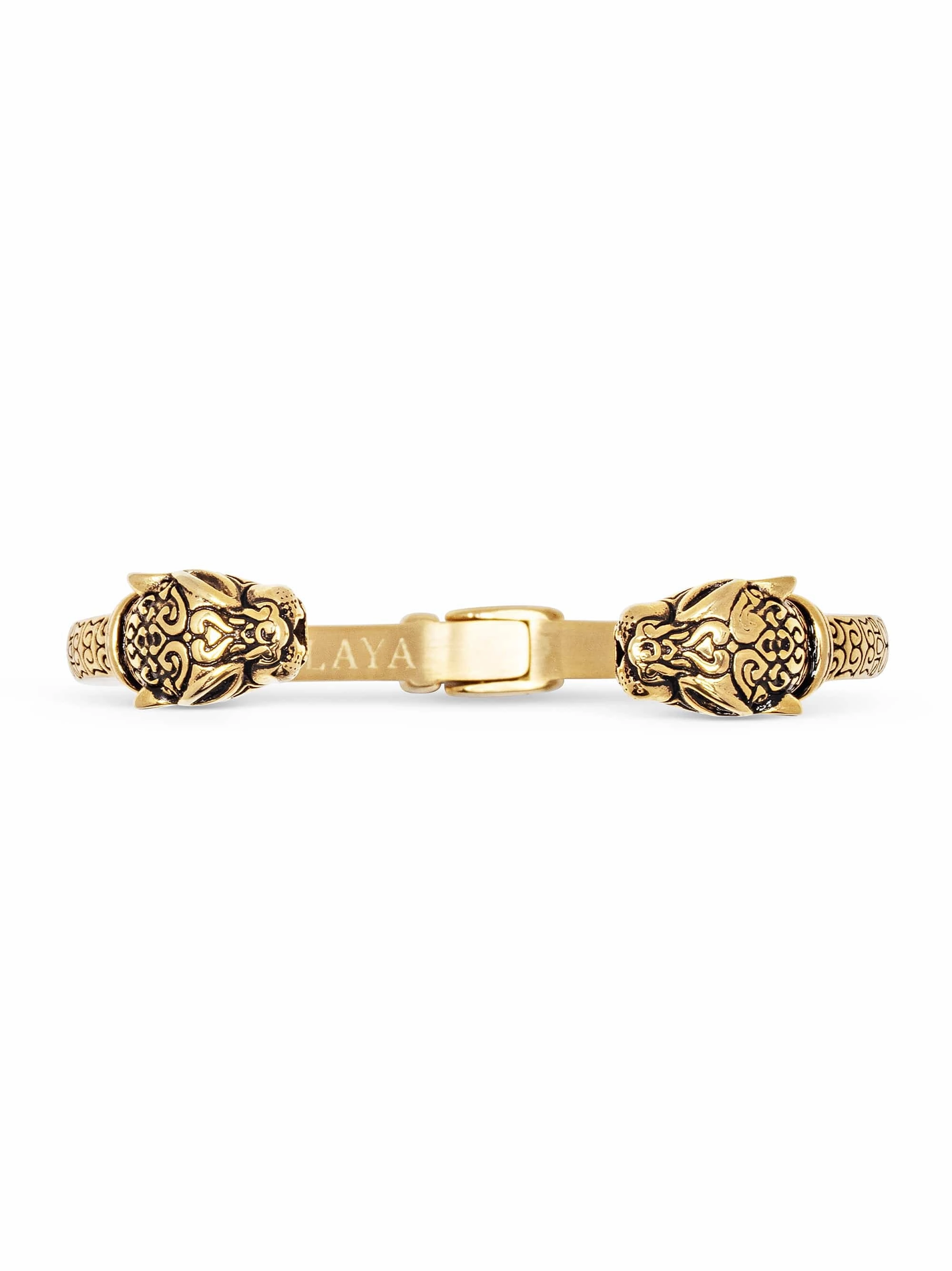 Men's Panther Bangle in Gold