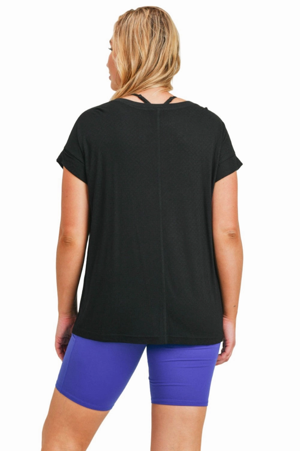 Mono B Cuff Sleeve T-Shirt KT11779 Plus