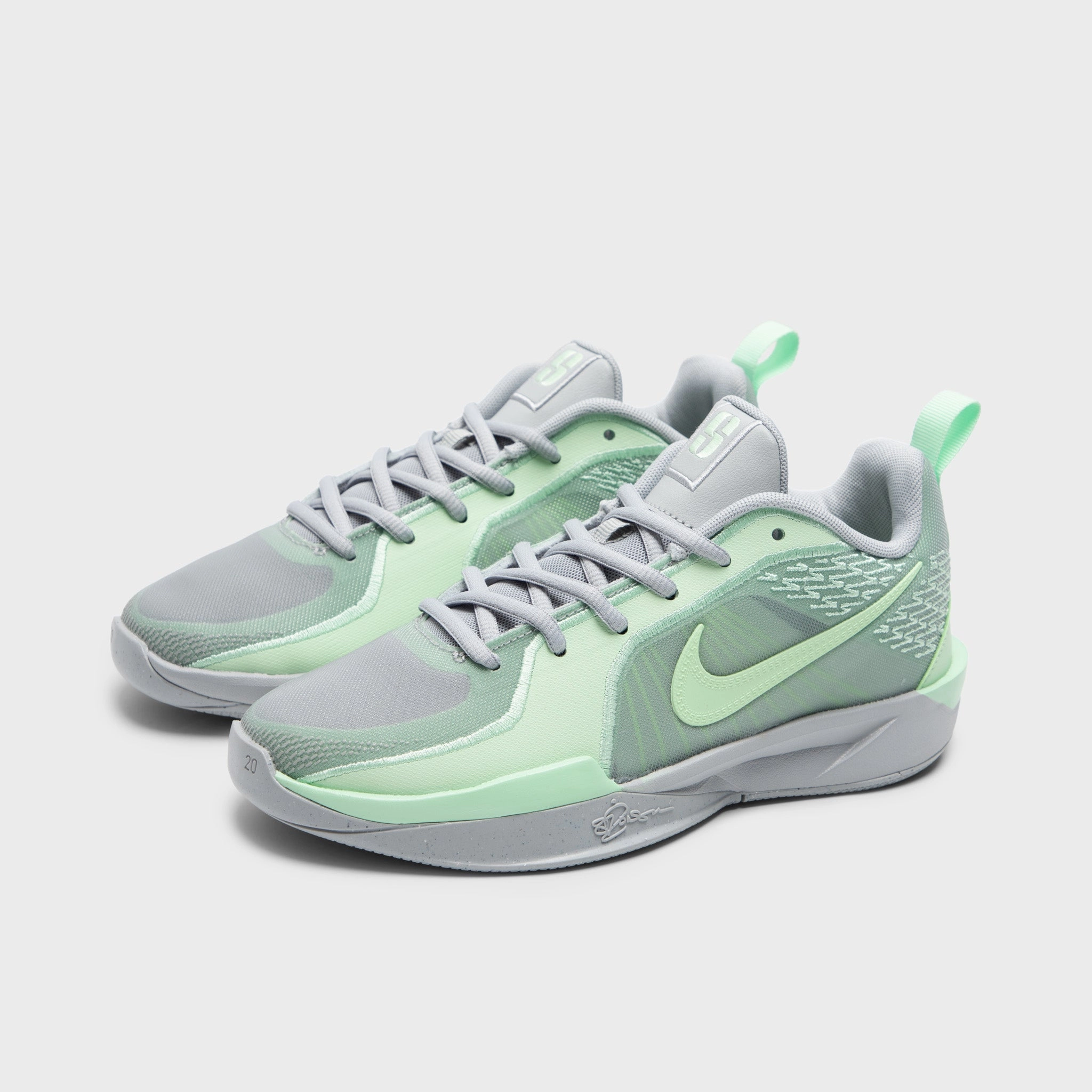 Nike Sabrina 2 GS Light Smoke Grey / Vapor Green - Medium Olive