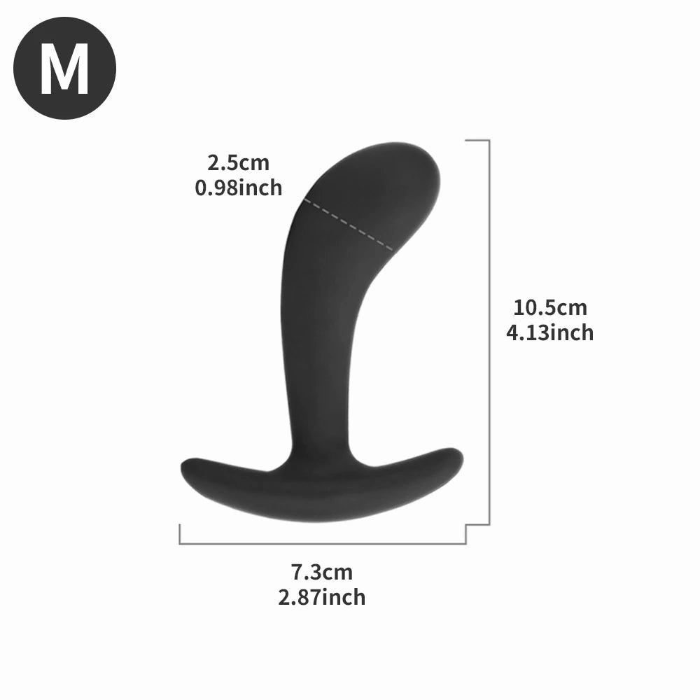 Premium Silicone Black Butt Plug Anal Toy Set Waterproof Prostate & G-Spot Stimulator