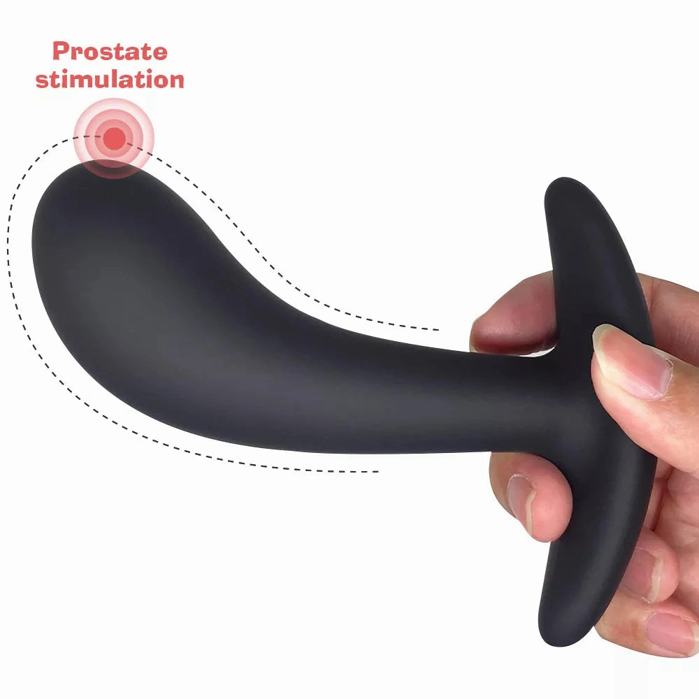 Premium Silicone Black Butt Plug Anal Toy Set Waterproof Prostate & G-Spot Stimulator