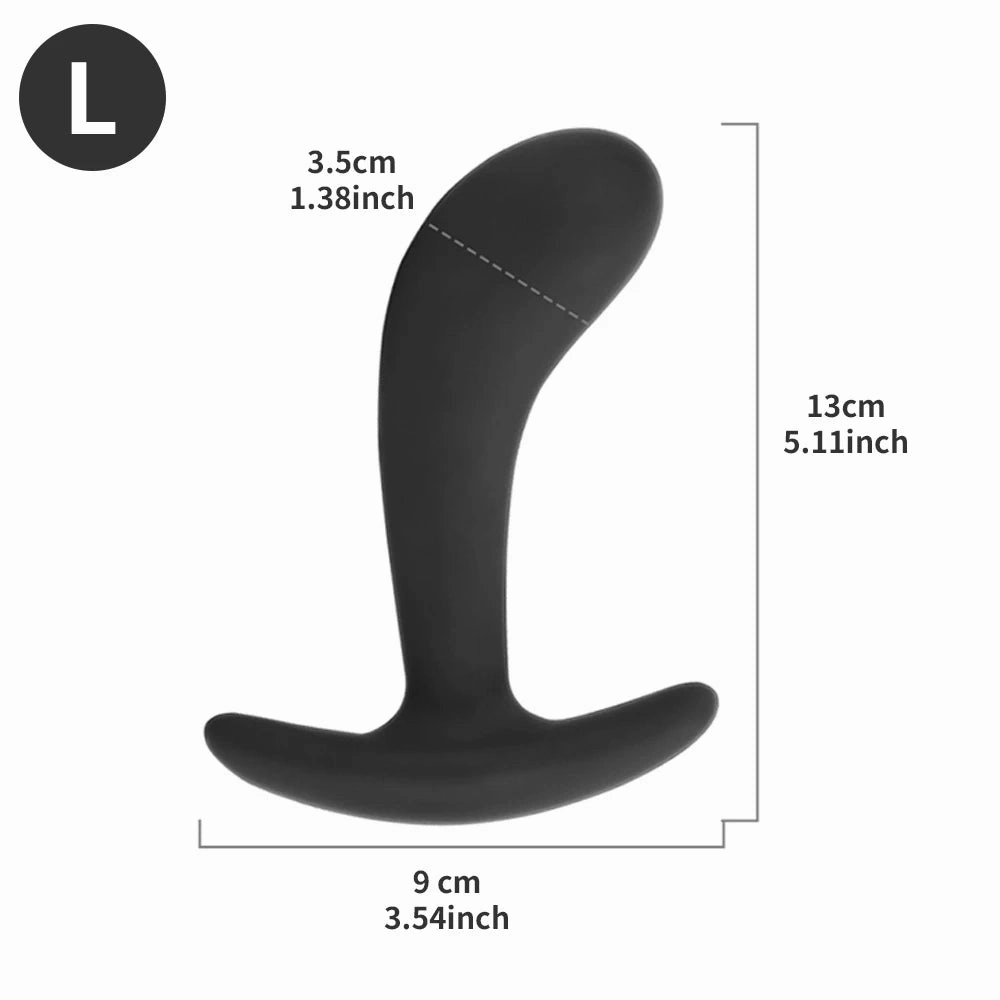 Premium Silicone Black Butt Plug Anal Toy Set Waterproof Prostate & G-Spot Stimulator