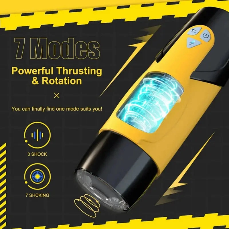 Quusvik Airplane Cup Masturbator for Men - 7 Thrust & Rotate Modes
