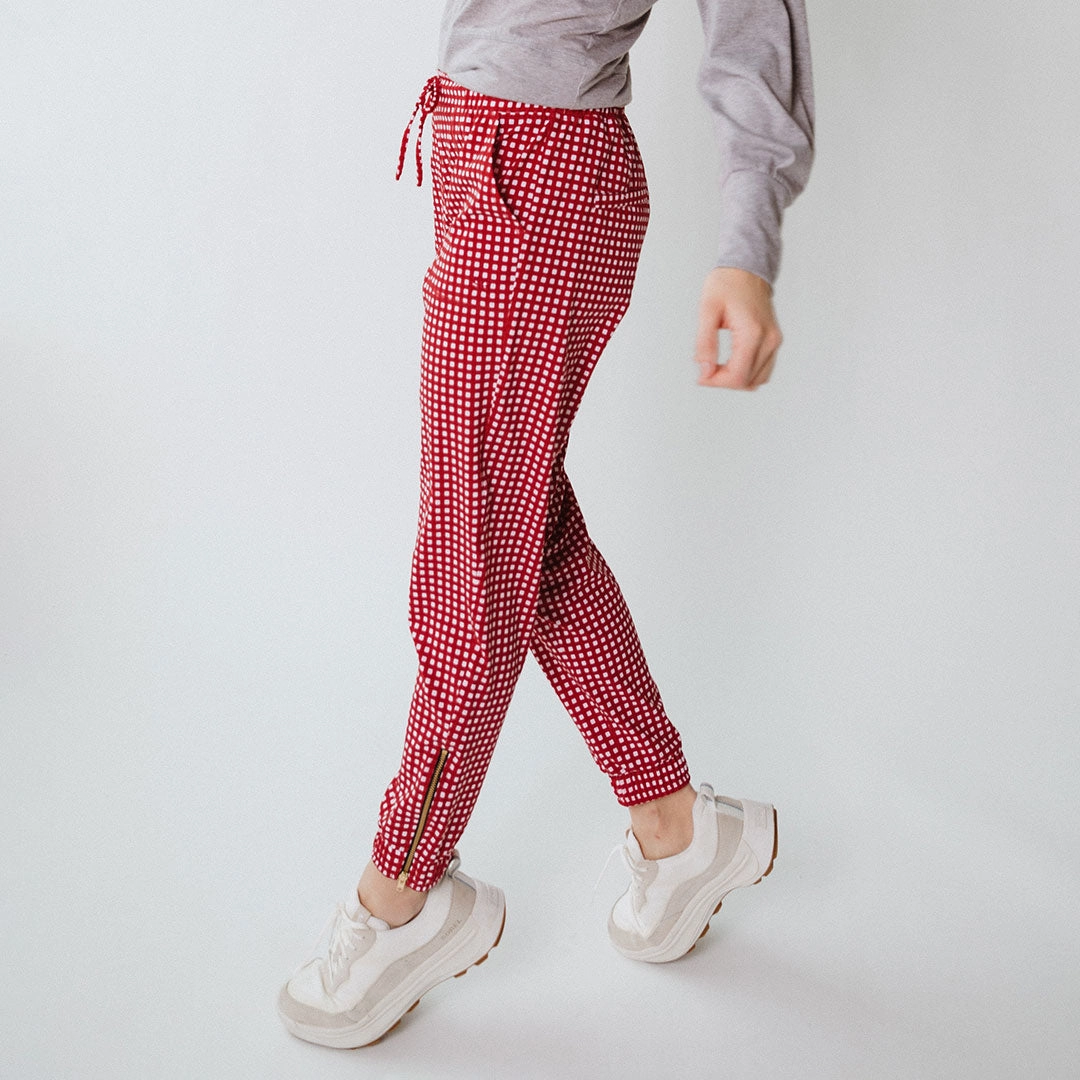 Red Gingham Jetsetters