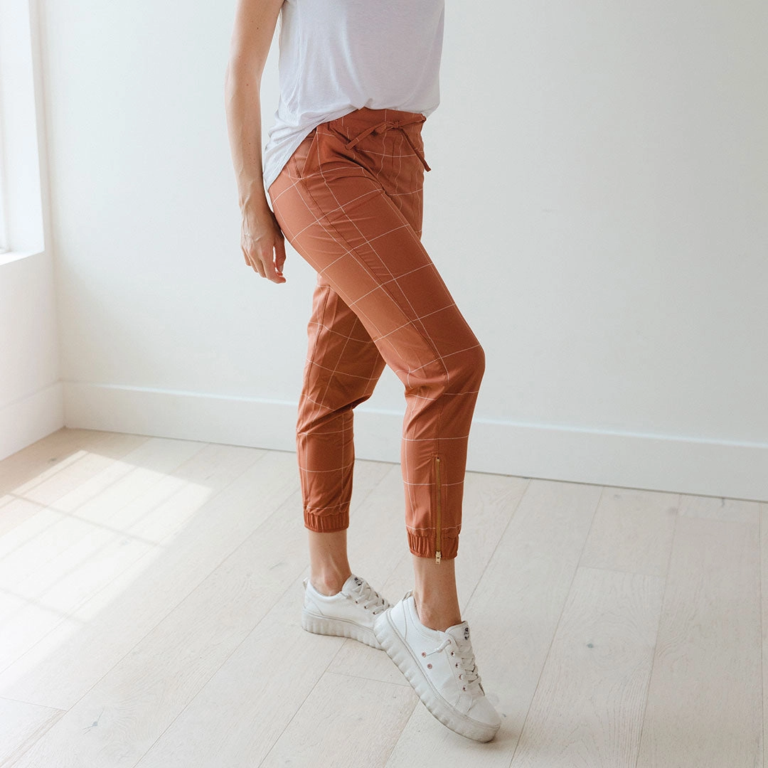 Rust Windowpane Jetsetters