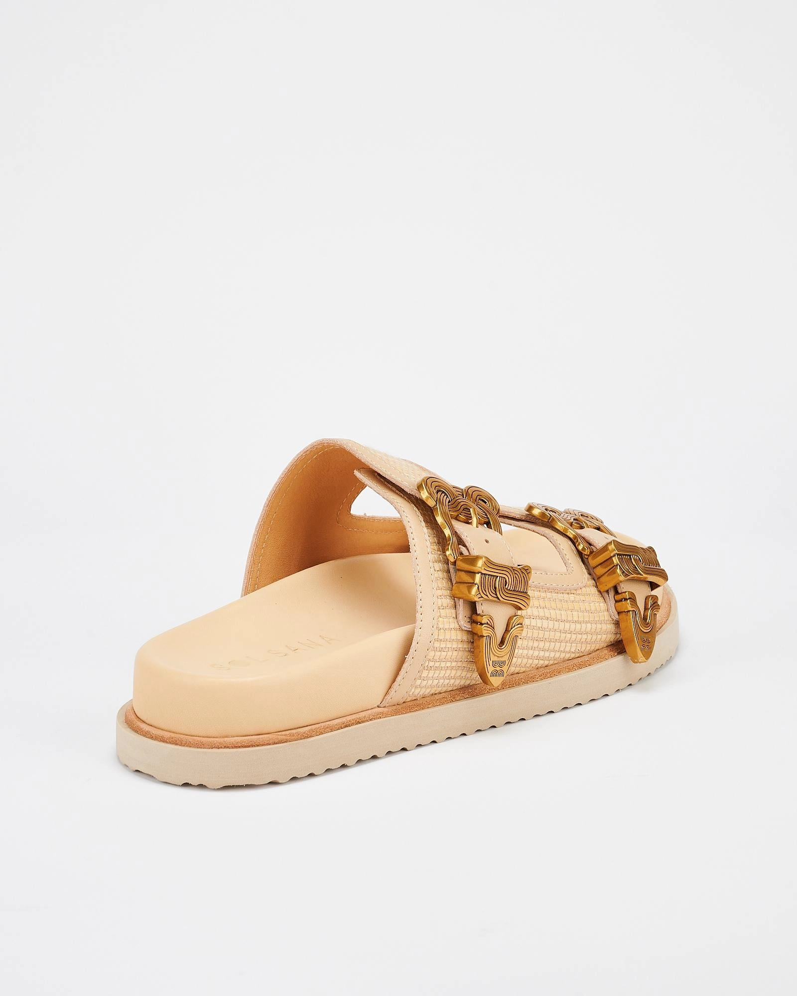 Scribe Footbed Natural Woven/Gold