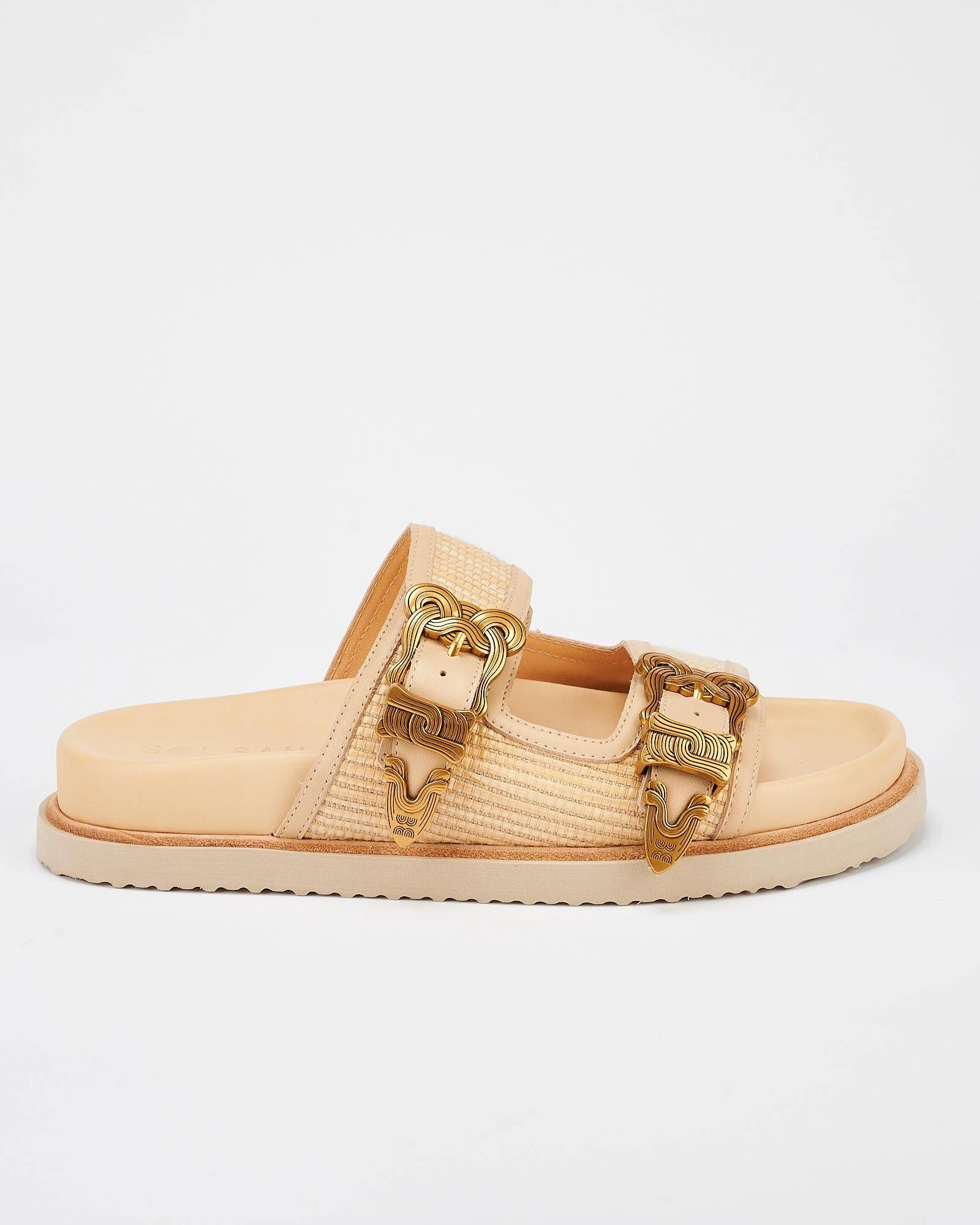 Scribe Footbed Natural Woven/Gold