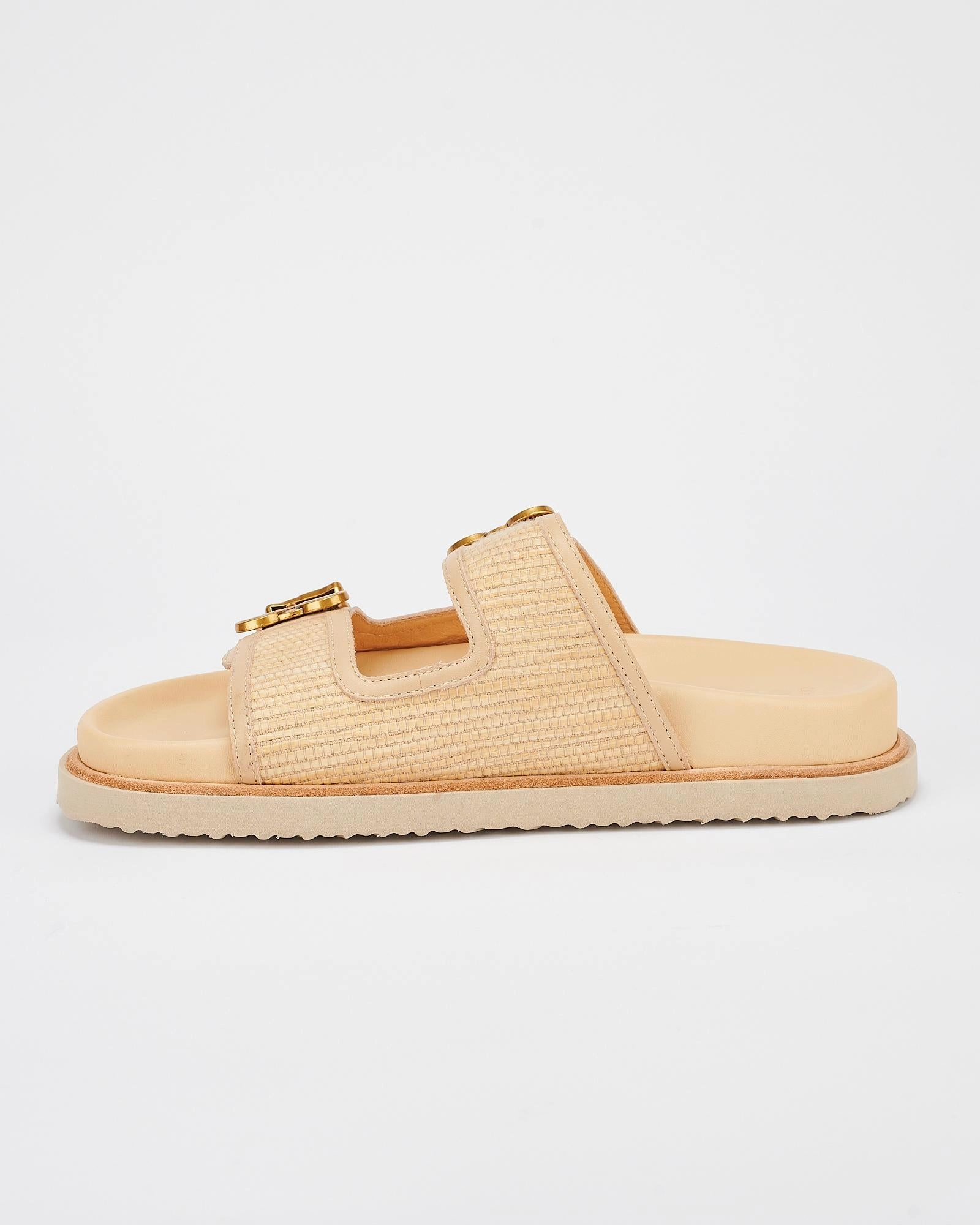 Scribe Footbed Natural Woven/Gold