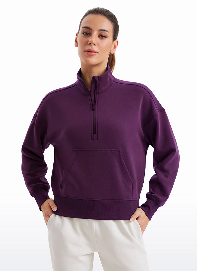 SoftAura Half Zip Pullover Sweatshirt