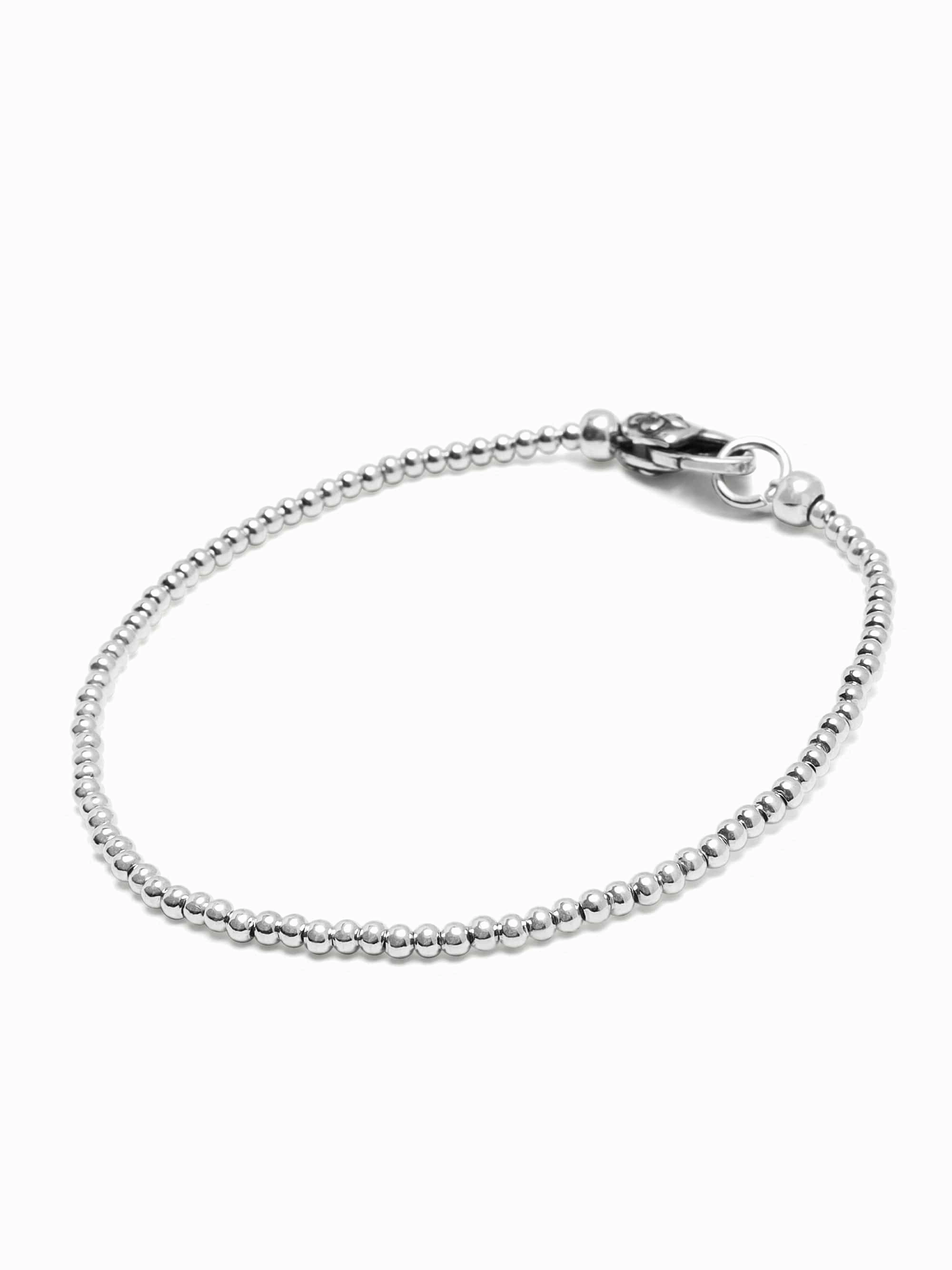 Sterling Silver Beaded Bracelet