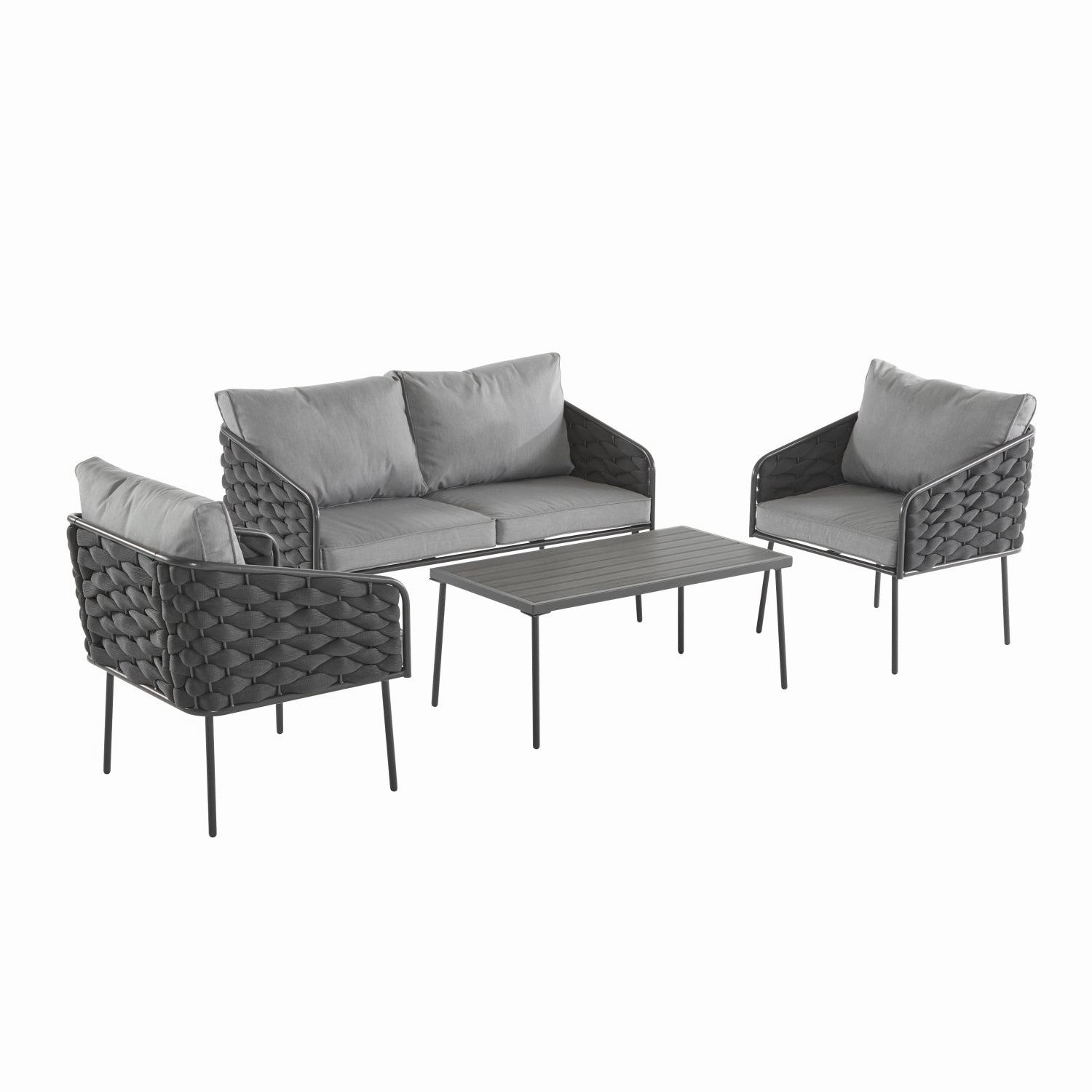Streamdale 4-Piece Outdoor Patio Furniture Set with Cushions
