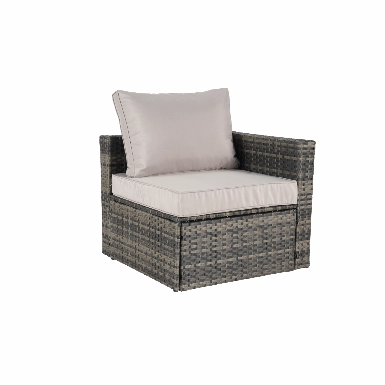 Streamdale 8pc Outdoor Patio Sofa Set, Wicker Sectional with Ottoman & Table
