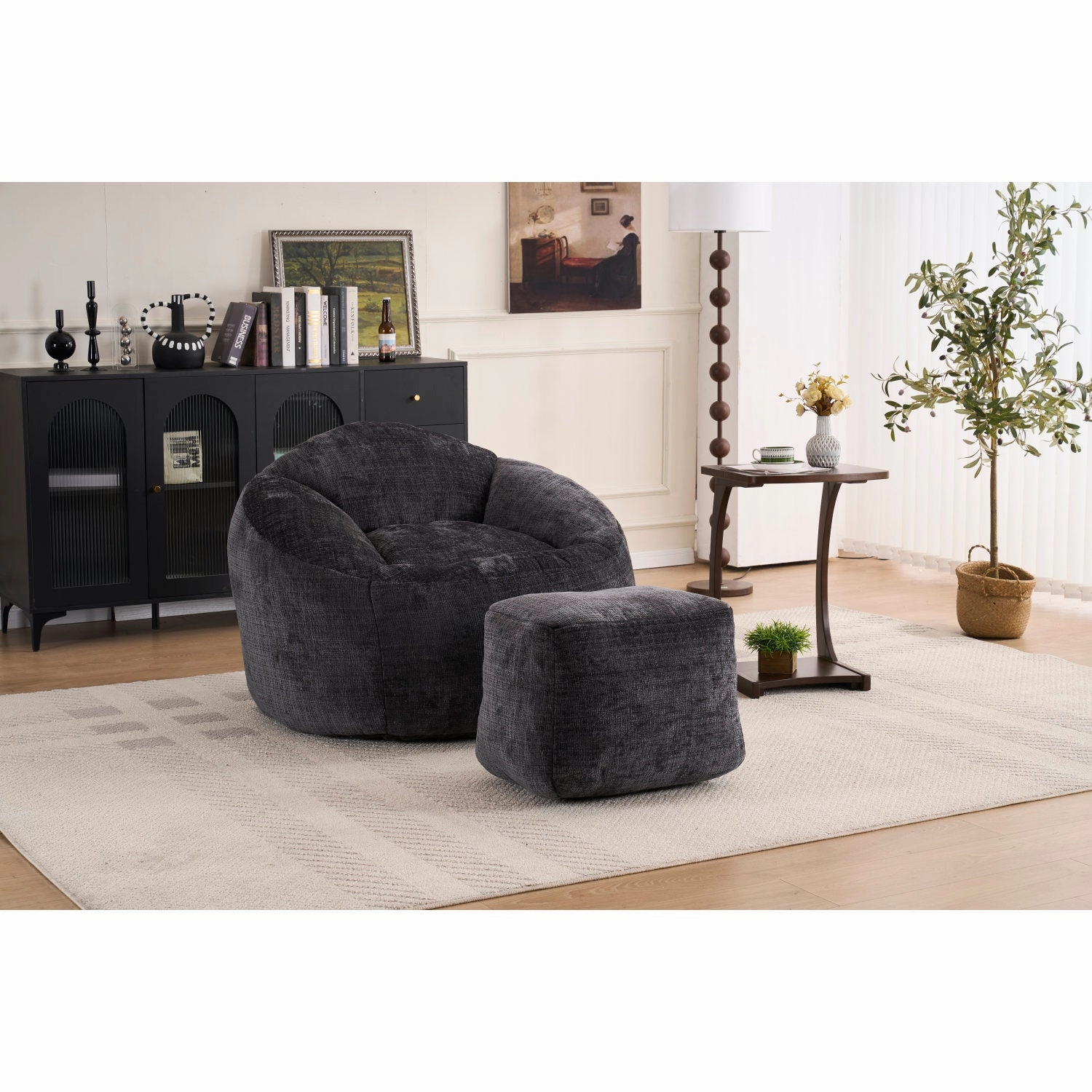 Streamdale Chenille Bean Bag Chair - Indoor/Outdoor
