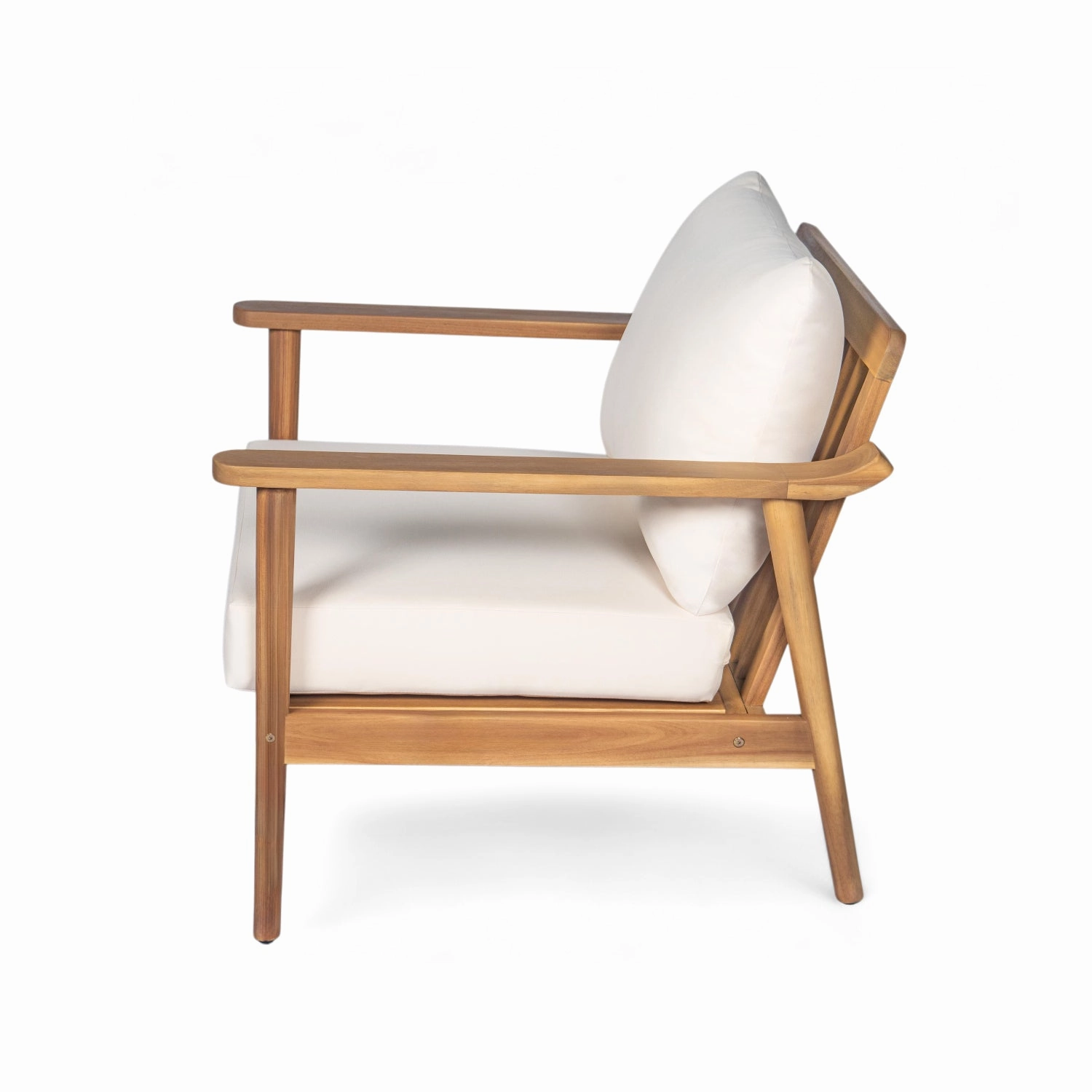 Streamdale Mid-Century Outdoor Lounge Chair with Cushions
