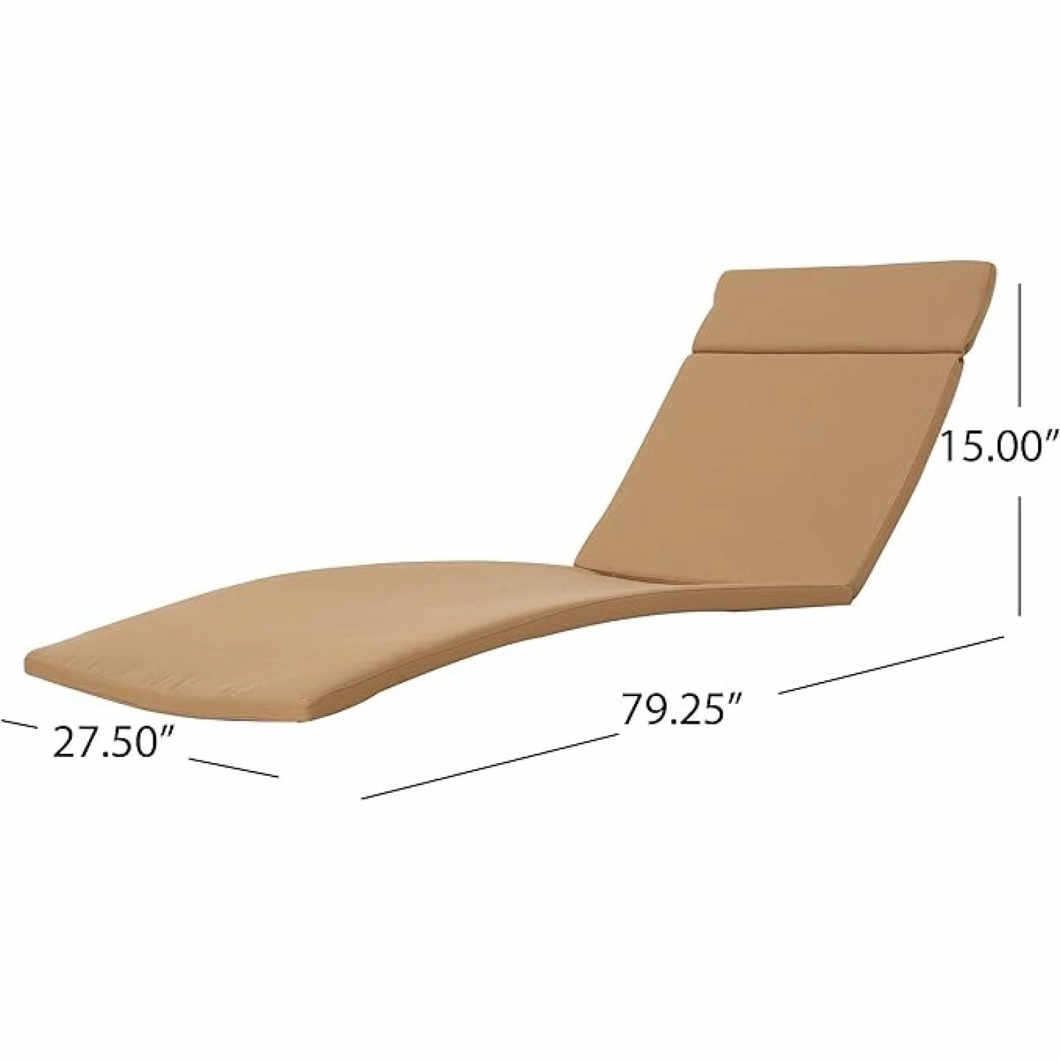 Streamdale Outdoor Chaise Lounge Cushion (2PCS)