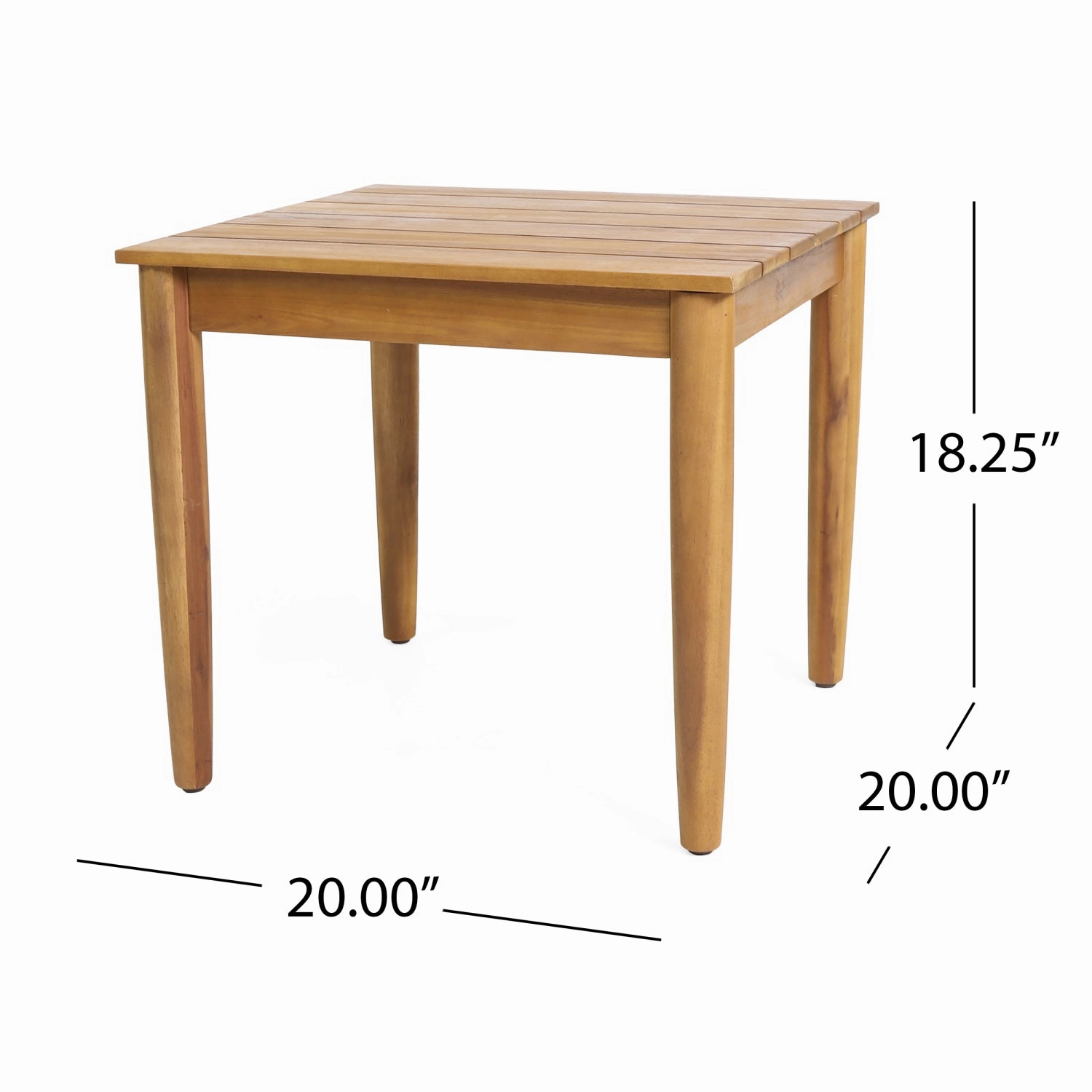 Streamdale Rustic Acacia Wood Outdoor Side Table