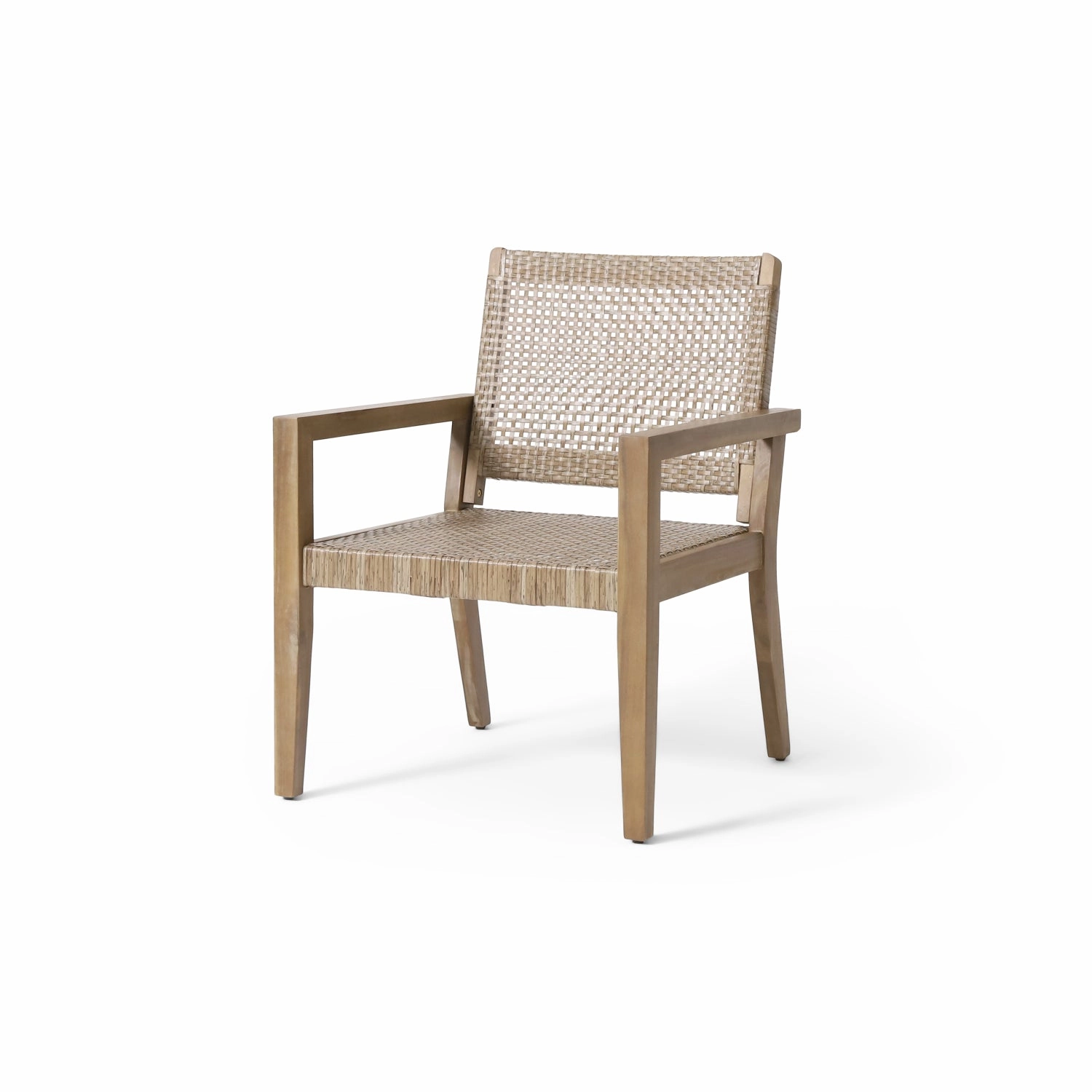 Streamdale Wicker & Acacia Club Chairs (Set of 2)