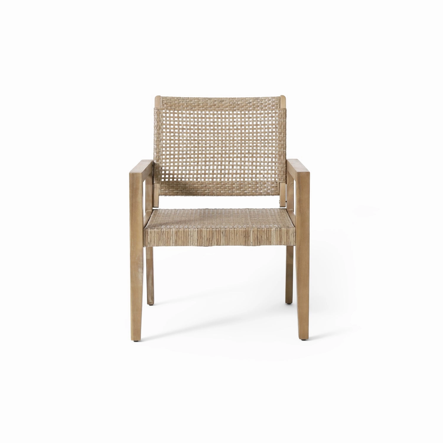 Streamdale Wicker & Acacia Club Chairs (Set of 2)