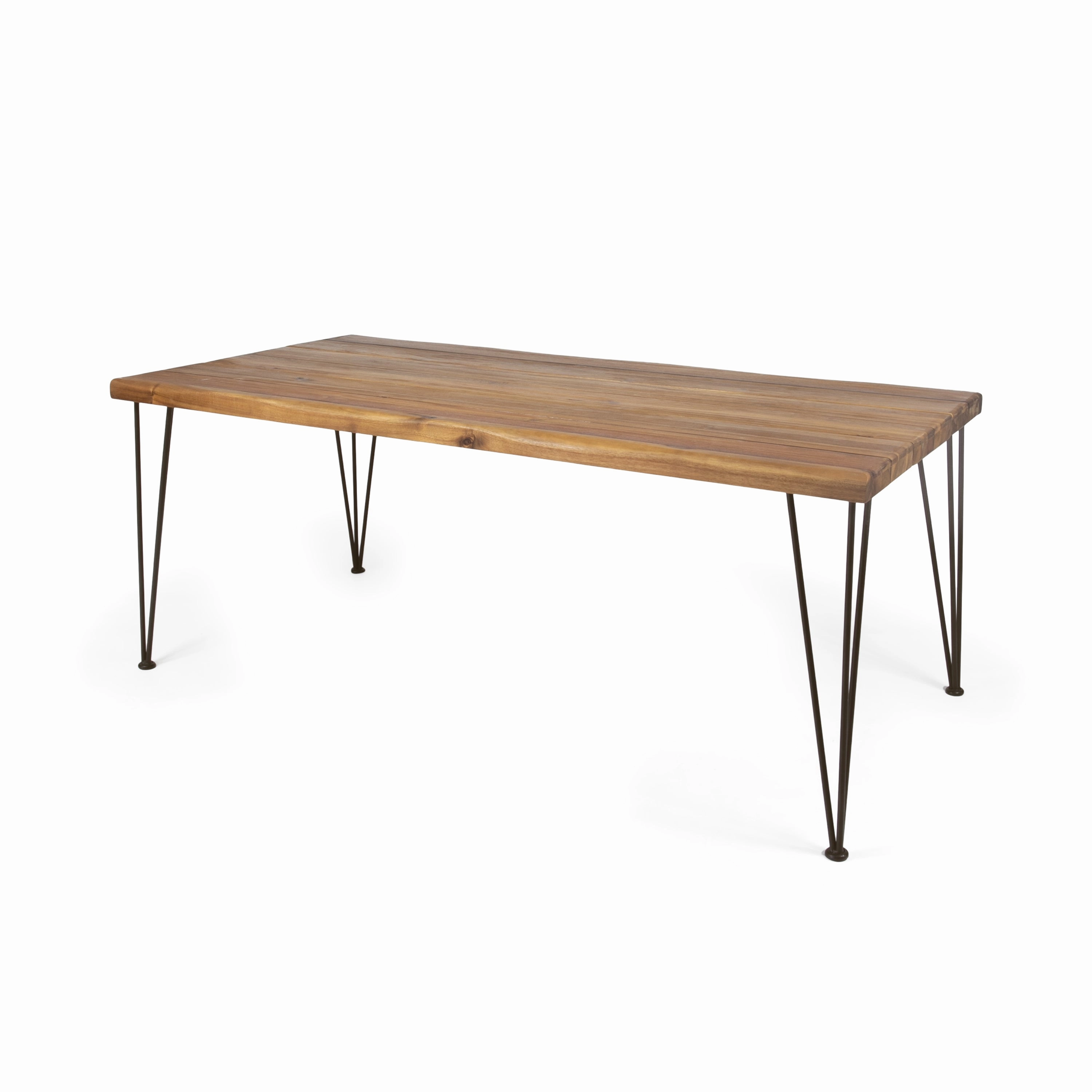 Streamdale ZION INDUSTRIAL WOOD AND METAL RECTANGULAR DINING TABLE