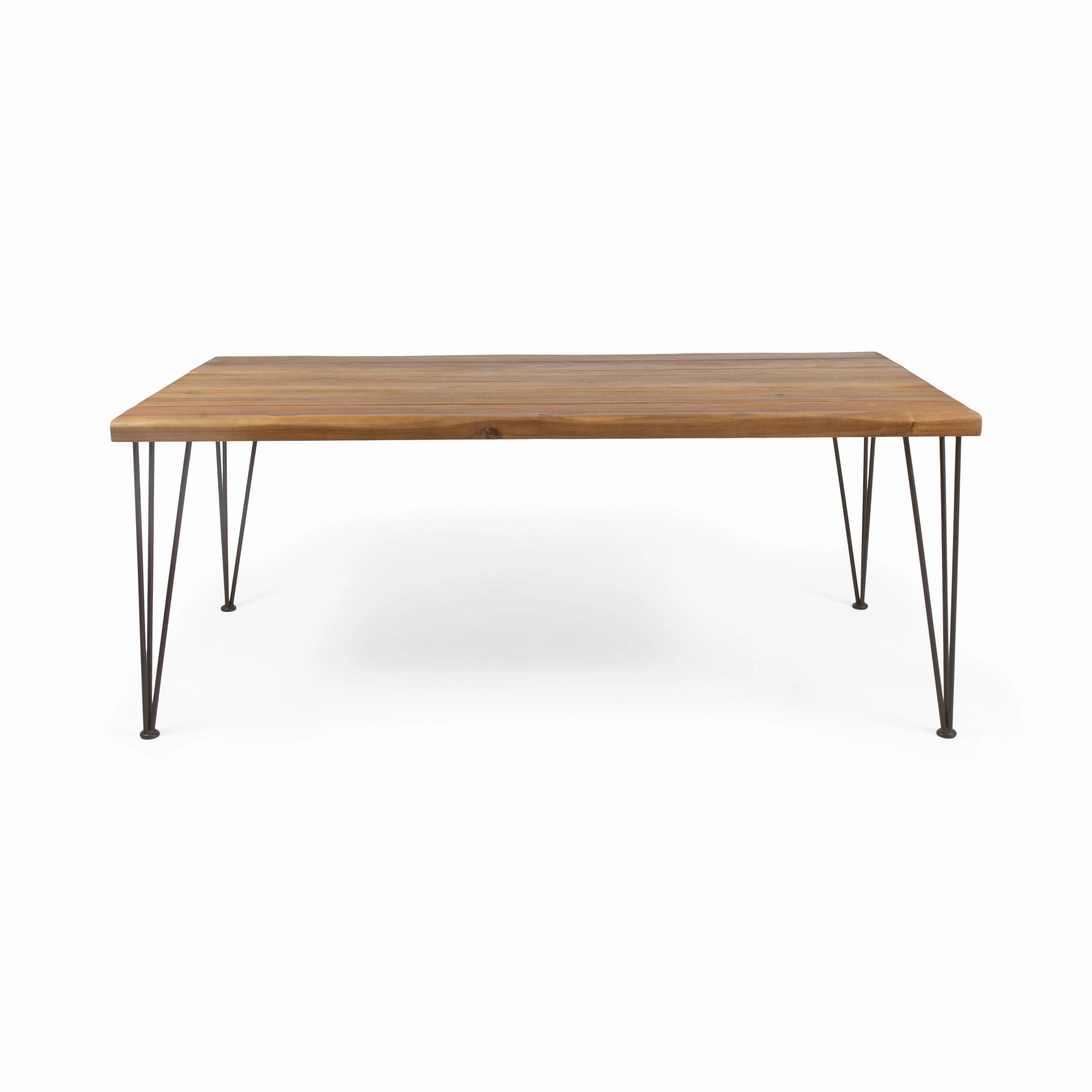 Streamdale ZION INDUSTRIAL WOOD AND METAL RECTANGULAR DINING TABLE
