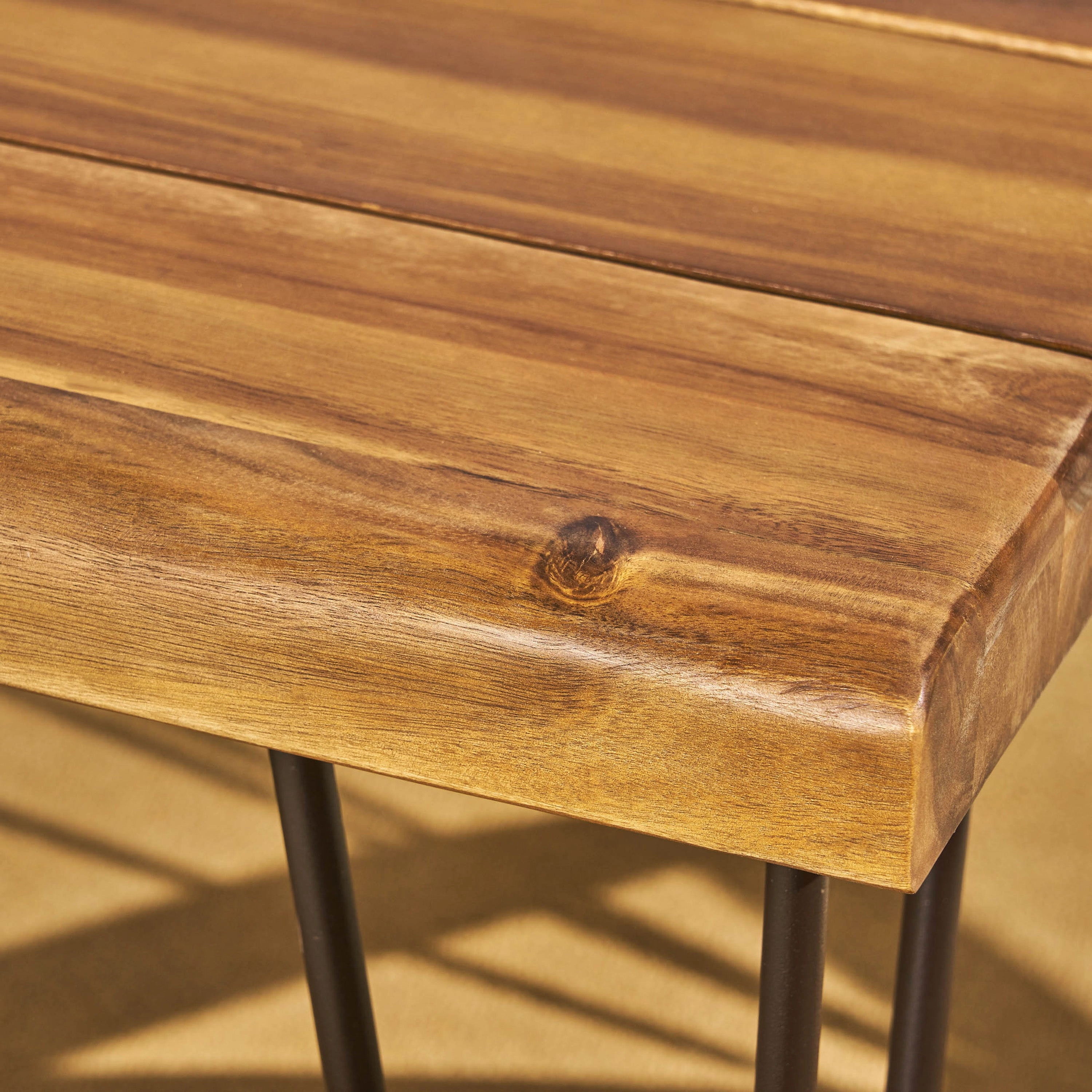 Streamdale ZION INDUSTRIAL WOOD AND METAL RECTANGULAR DINING TABLE