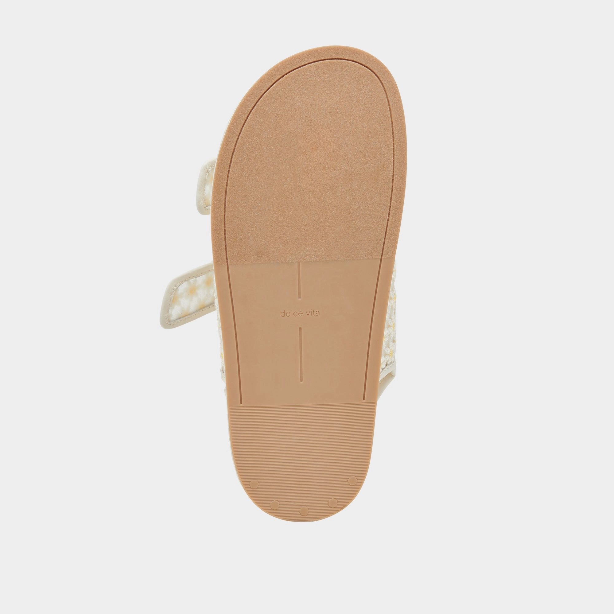 STUART FLORAL SANDALS WHITE YELLOW FLORAL MESH