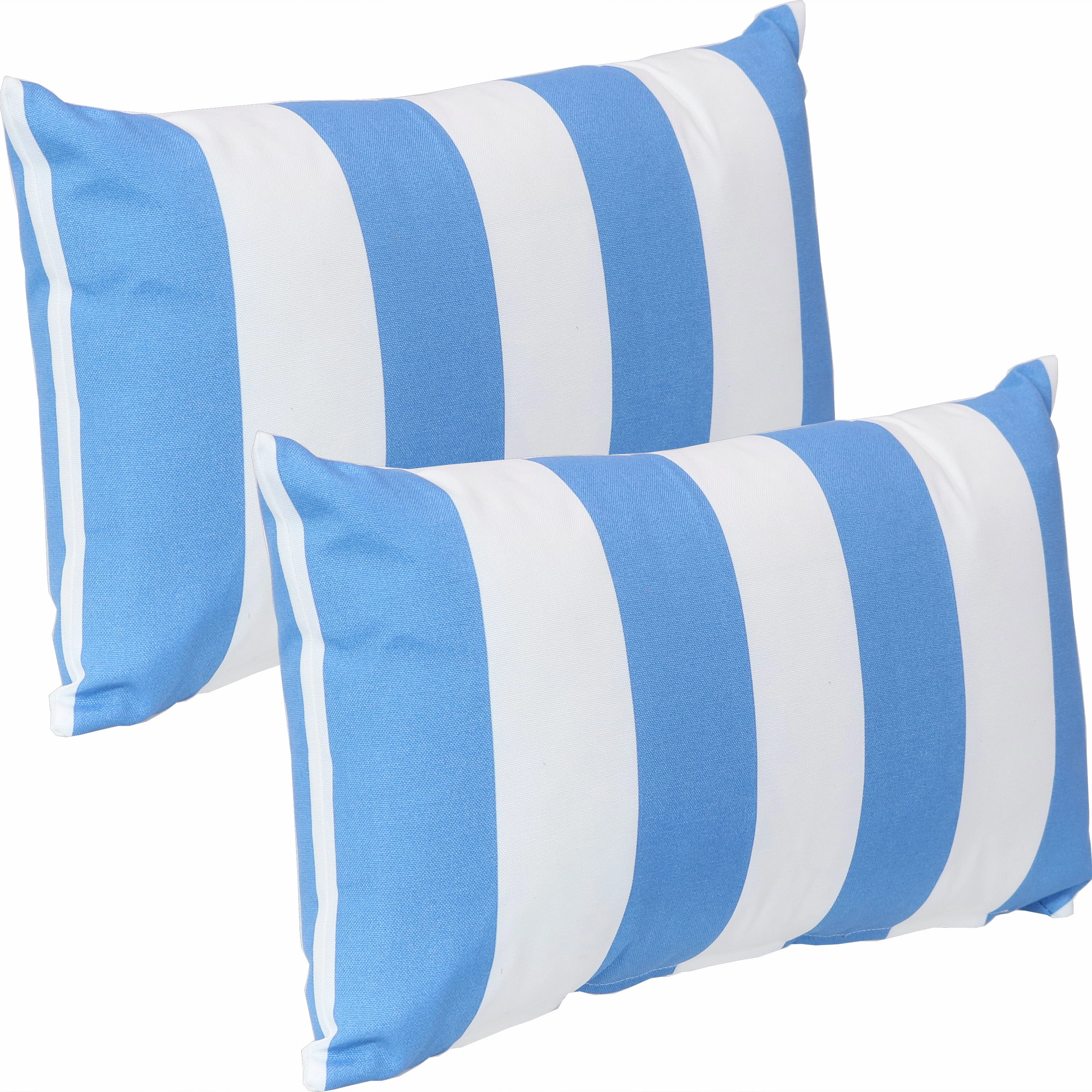 Sunnydaze Indoor/Outdoor Weather-Resistant Polyester Lumbar Decorative Pillow Cover Only with Zipper Closure - 12" x 20" - 2pk