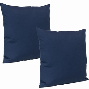 Sunnydaze Indoor/Outdoor Weather-Resistant Polyester Lumbar Decorative Pillow with Zipper Closure - 12" x 20" - 2pk