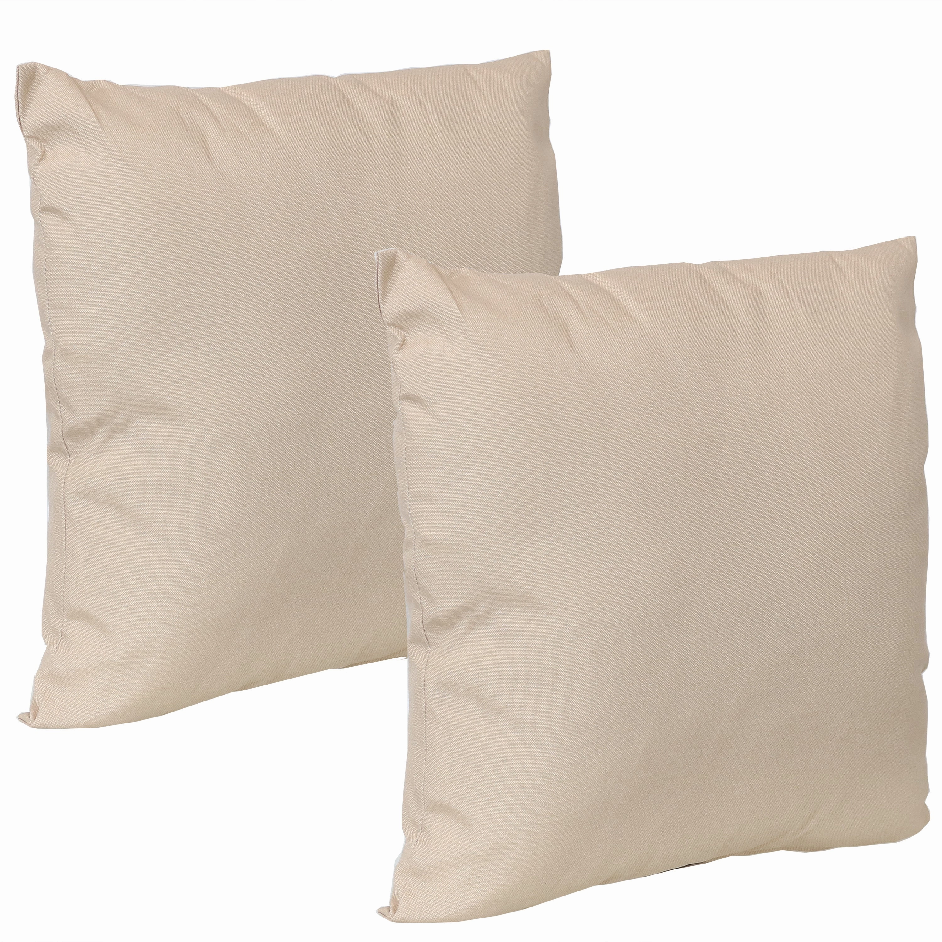 Sunnydaze Indoor/Outdoor Weather-Resistant Polyester Lumbar Decorative Pillow with Zipper Closure - 12" x 20" - 2pk
