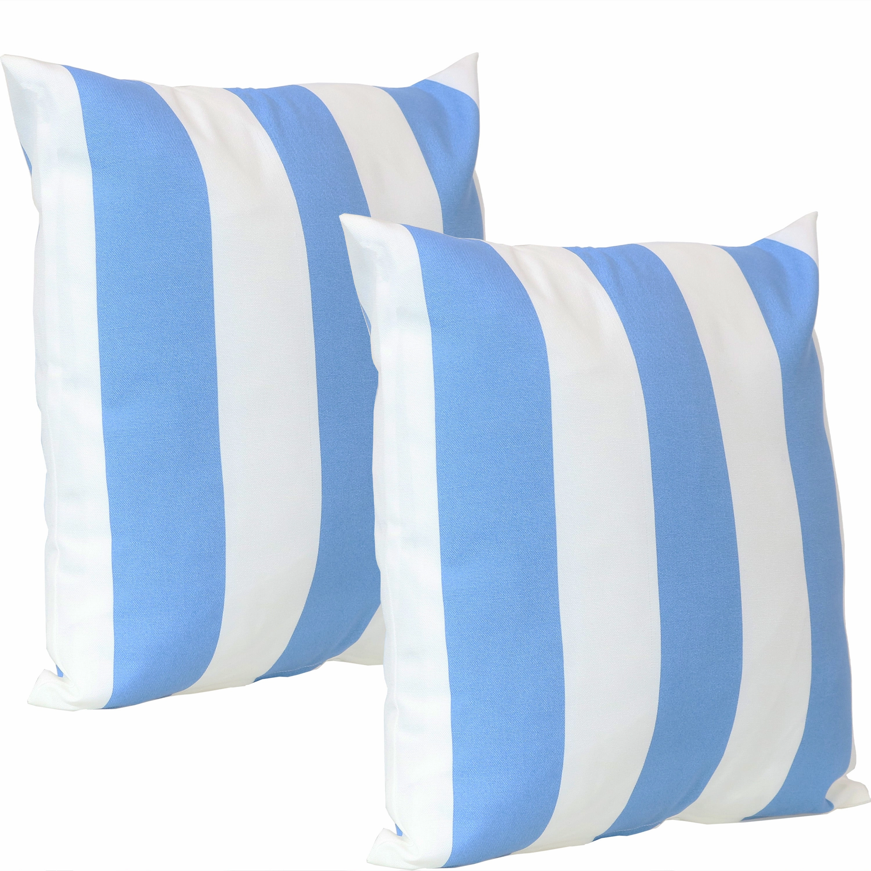Sunnydaze Indoor/Outdoor Weather-Resistant Polyester Lumbar Decorative Pillow with Zipper Closure - 12" x 20" - 2pk