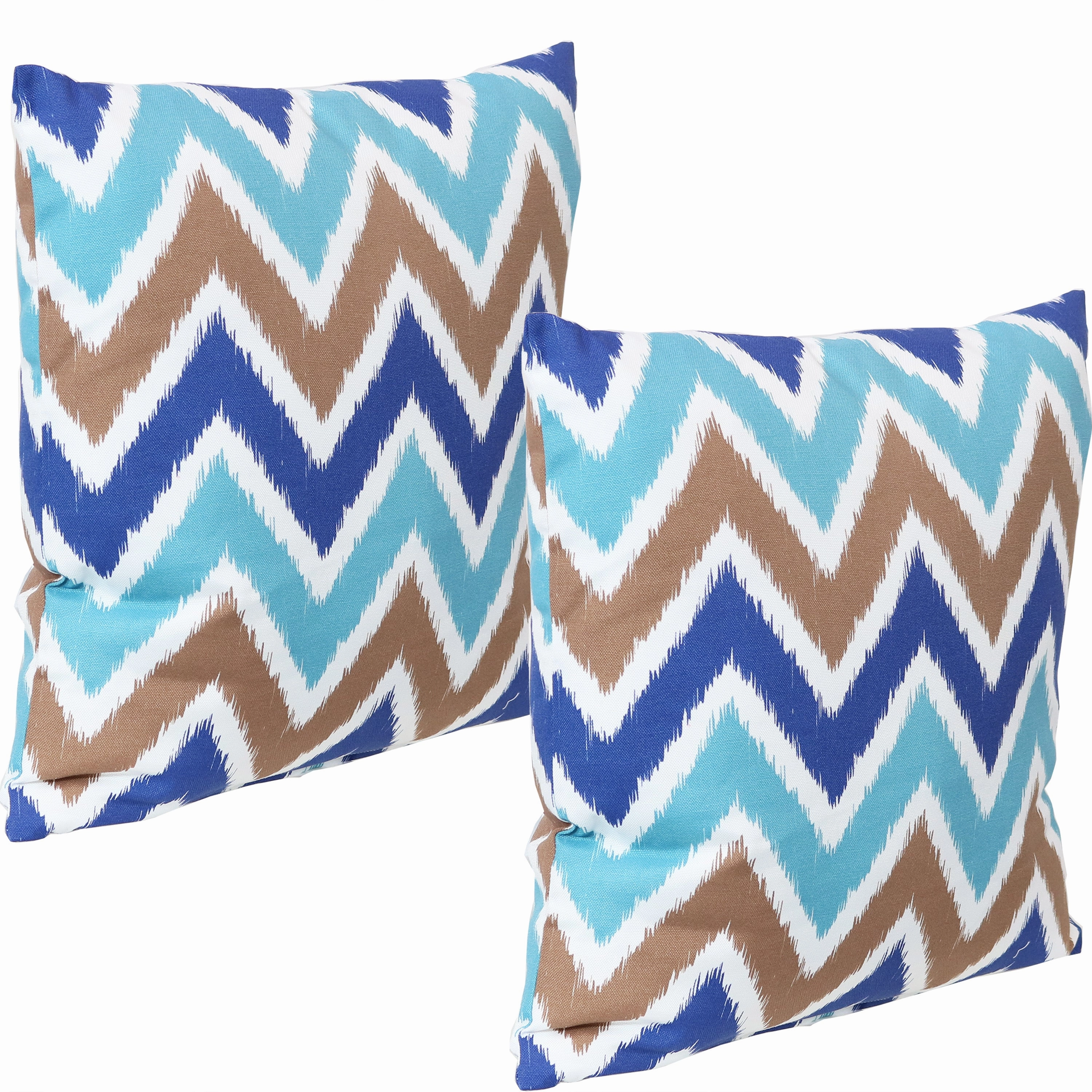 Sunnydaze Indoor/Outdoor Weather-Resistant Polyester Lumbar Decorative Pillow with Zipper Closure - 12" x 20" - 2pk