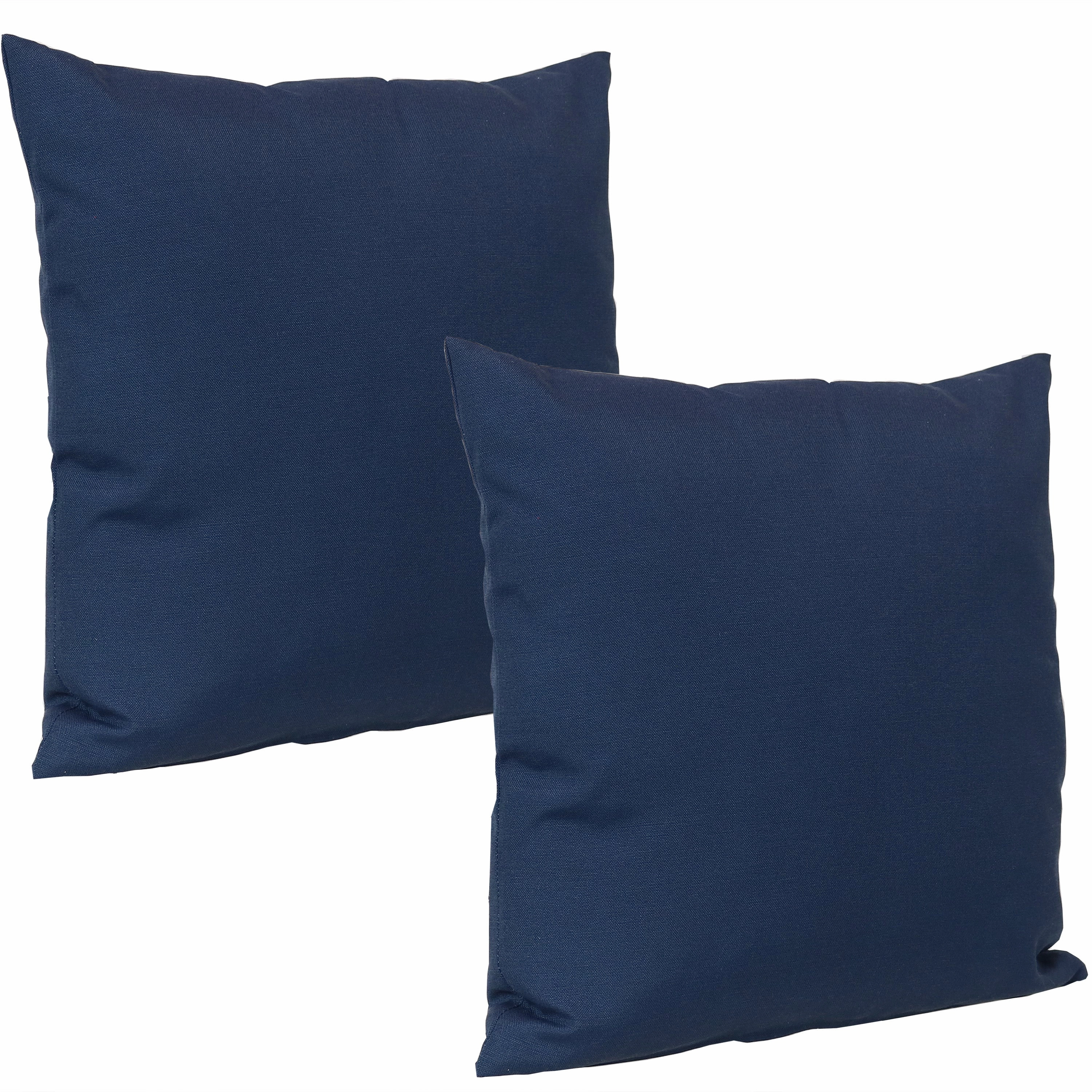 Sunnydaze Indoor/Outdoor Weather-Resistant Polyester Lumbar Decorative Pillow with Zipper Closure - 12" x 20" - 2pk