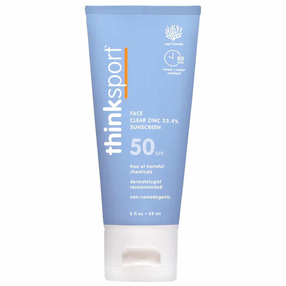 Thinksport SPF 50 Clear Zinc Active Face