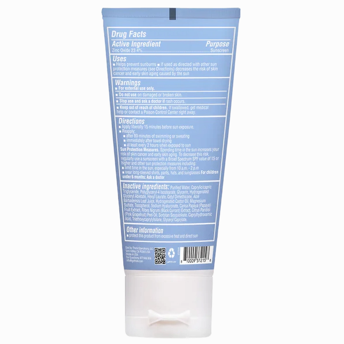 Thinksport SPF 50 Clear Zinc Active Face