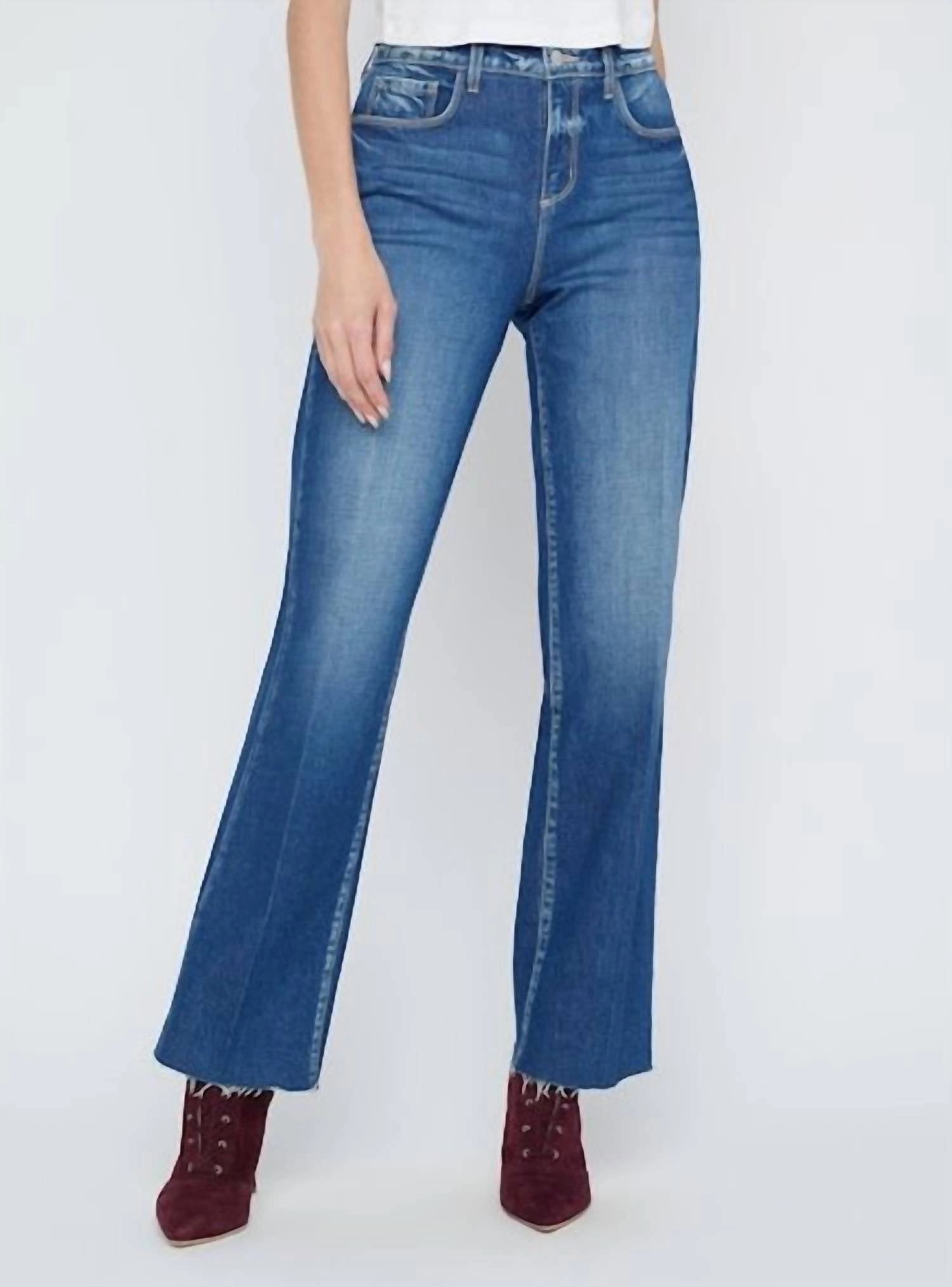 Tiana High Rise Wide Leg Jean In Ladera