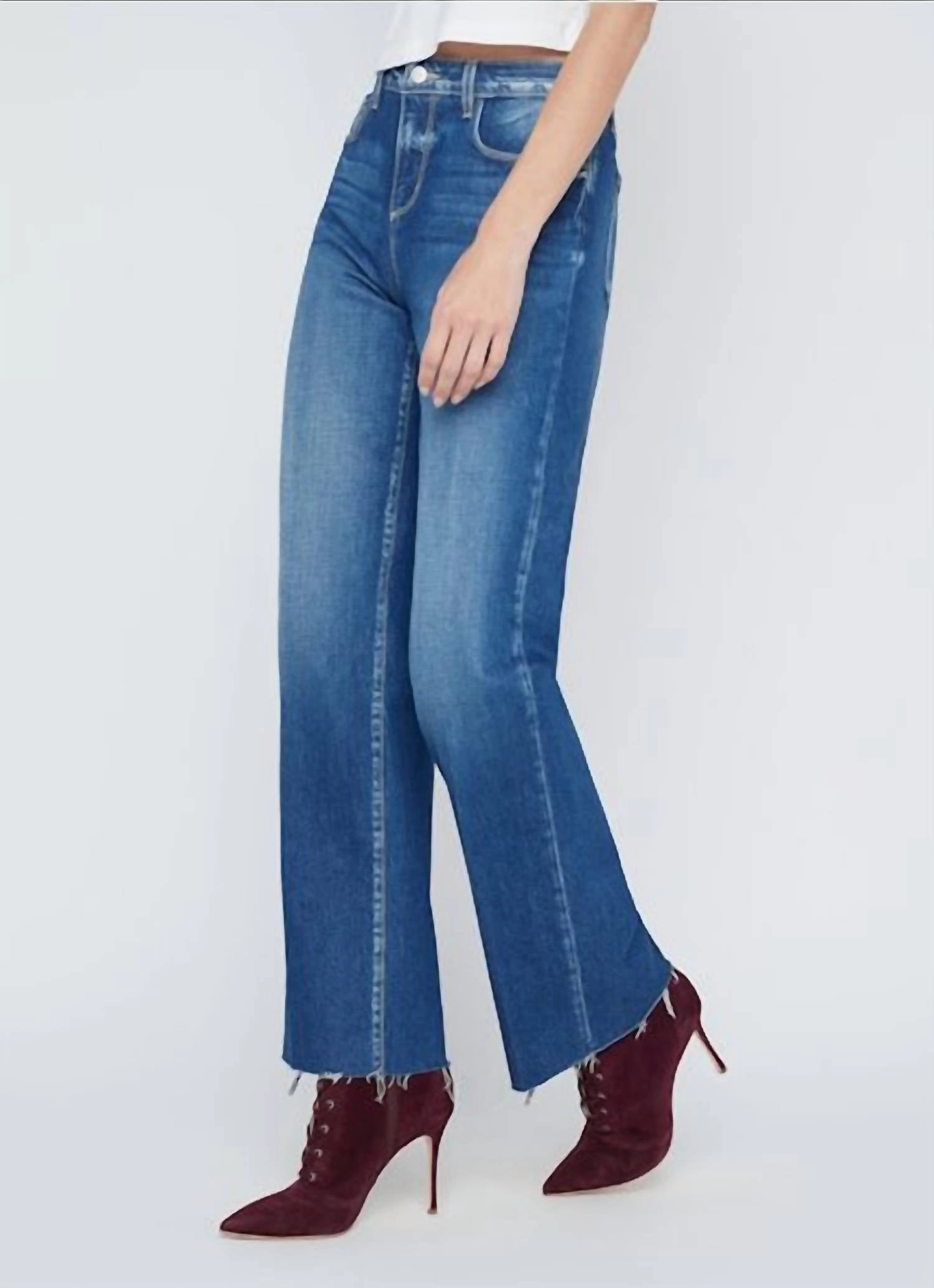 Tiana High Rise Wide Leg Jean In Ladera