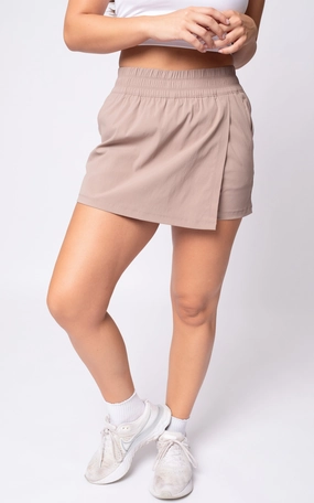 Trekki Trail Path Commuter Outdoor Utility Skort with Elastic Waistband