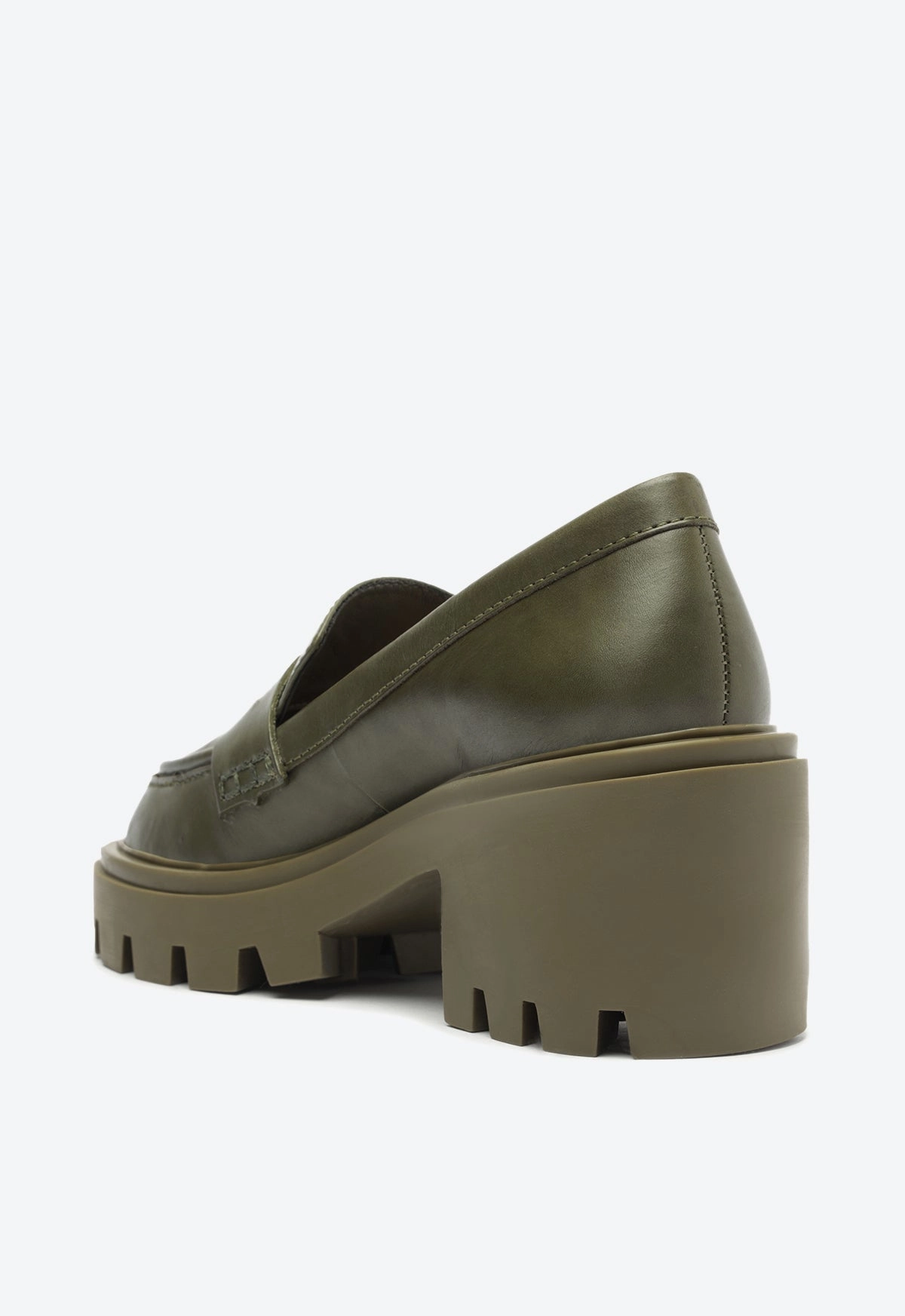Viola Tractor Leather Flat