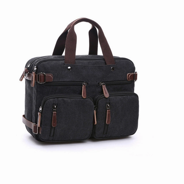 West Louis™ Casual Canvas Briefcase