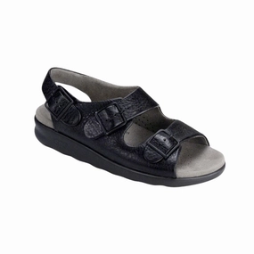 Women's Relaxed - Black (Narrow Width)