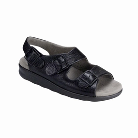 Women's Relaxed - Black (Wide Width)