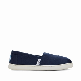 Youth Alpargata Navy Canvas Kids Shoe